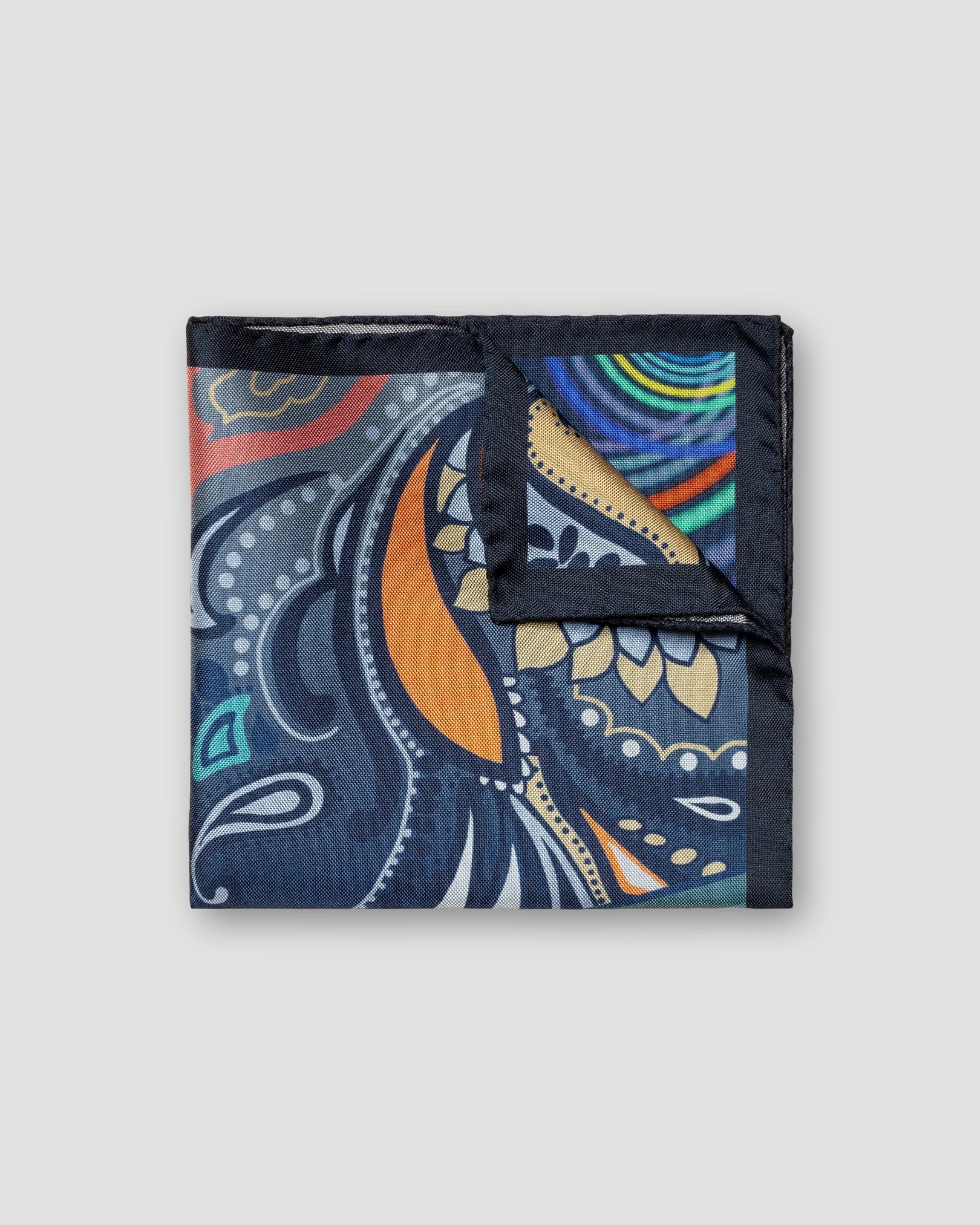 Eton - navy blue vintage pocket square