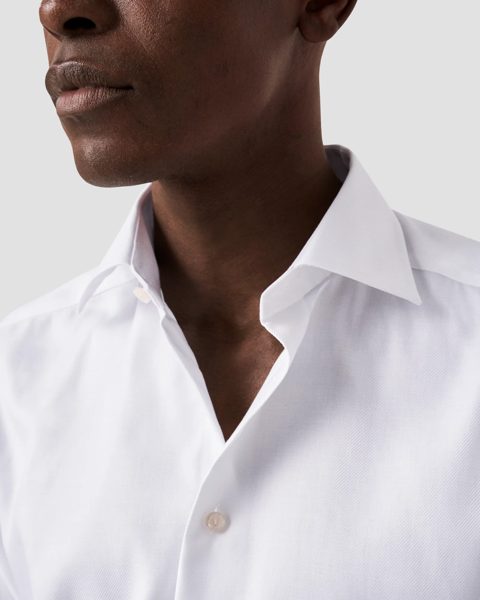 Eton - white twill french cuff shirt