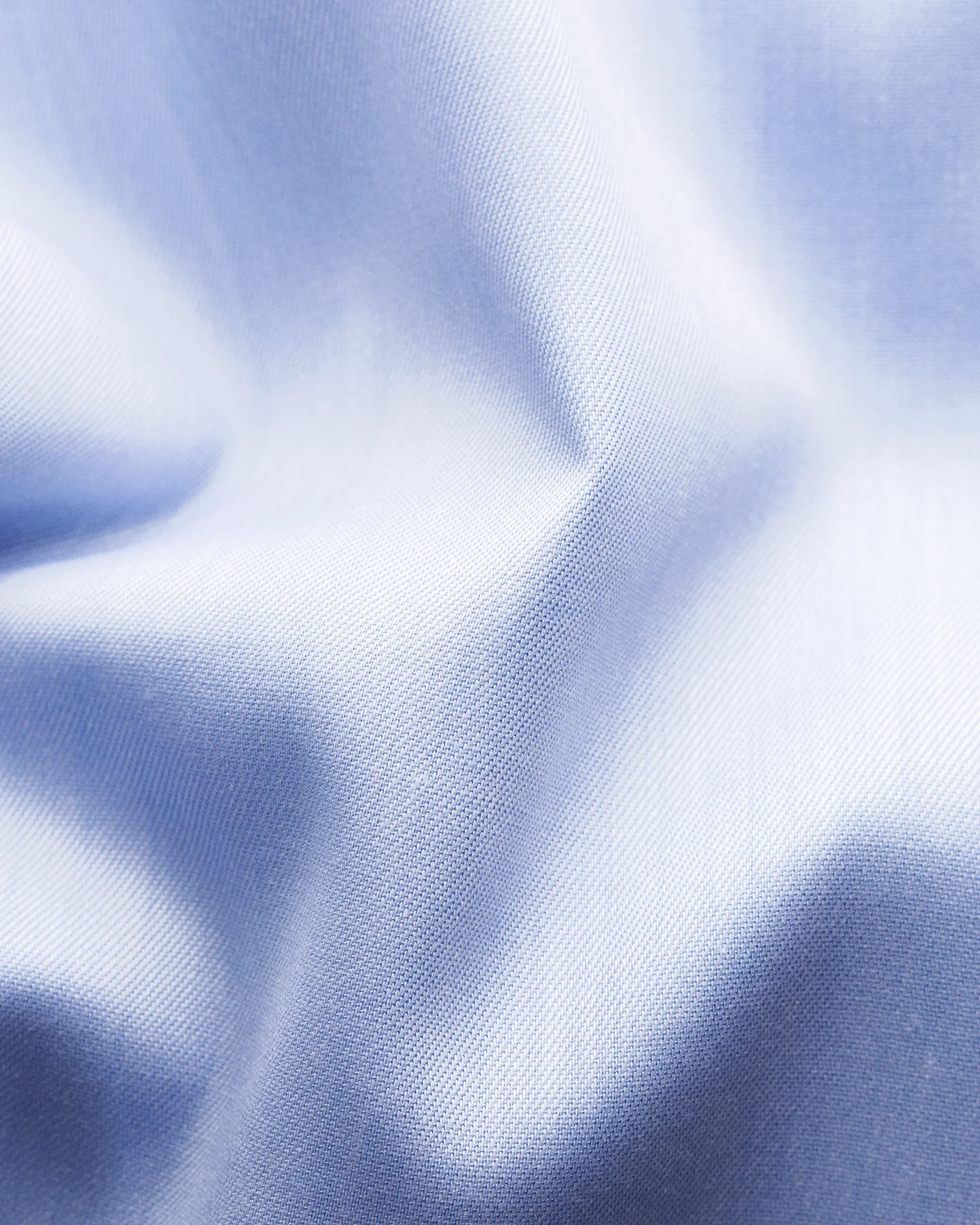 Blue Signature Twill Shirt — Floral Details - Eton