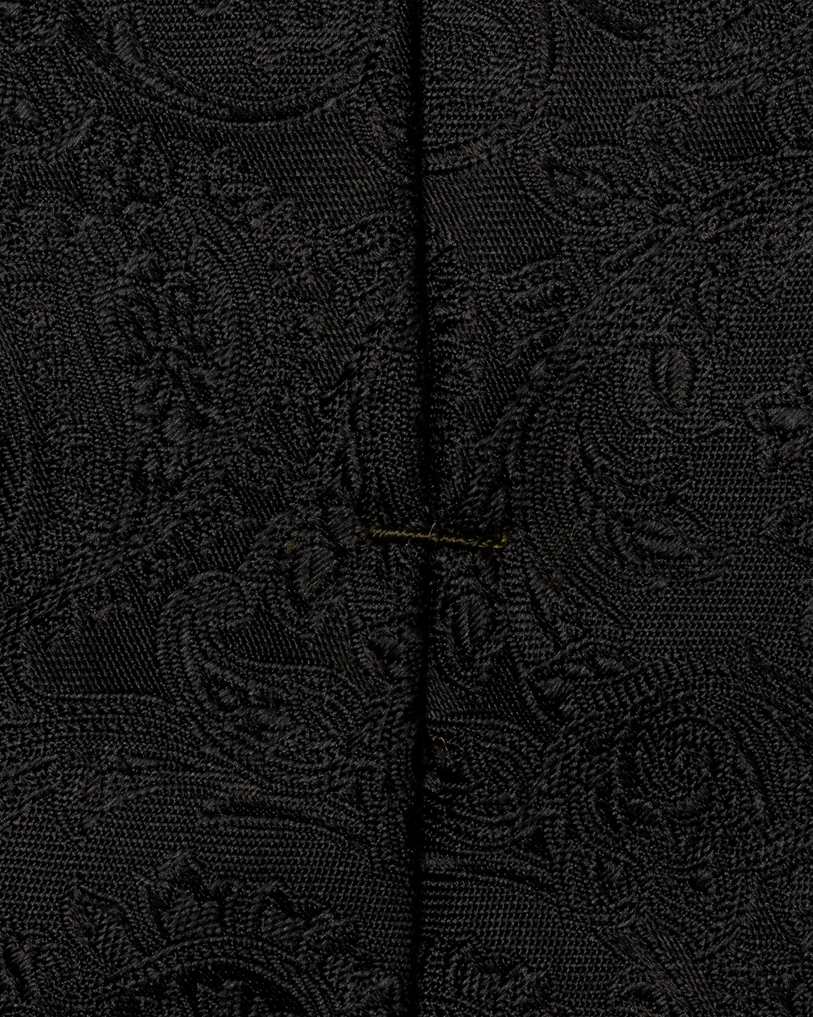 Eton - black paisley woven silk tie