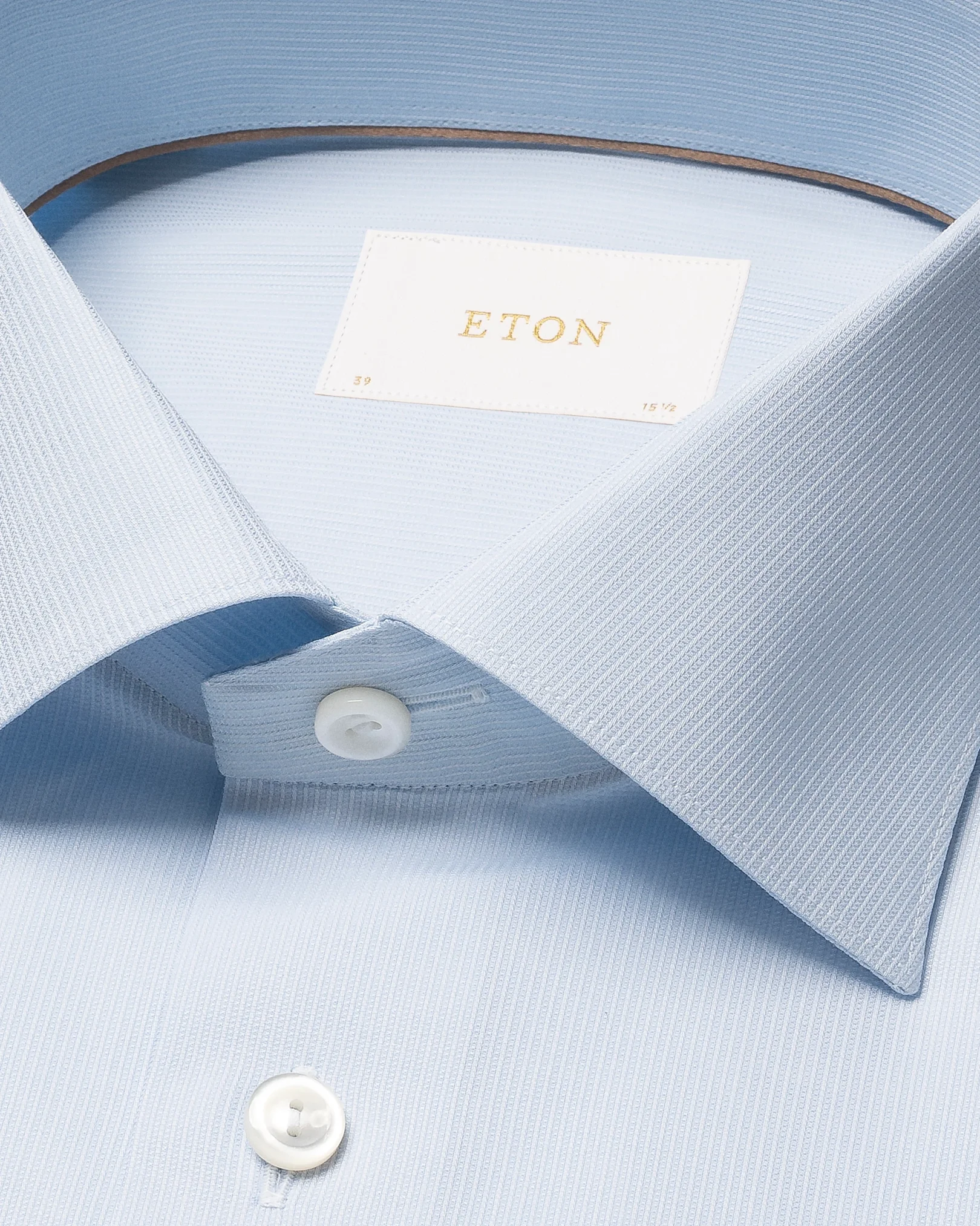 Eton - light blue semi solid elevated pique 260