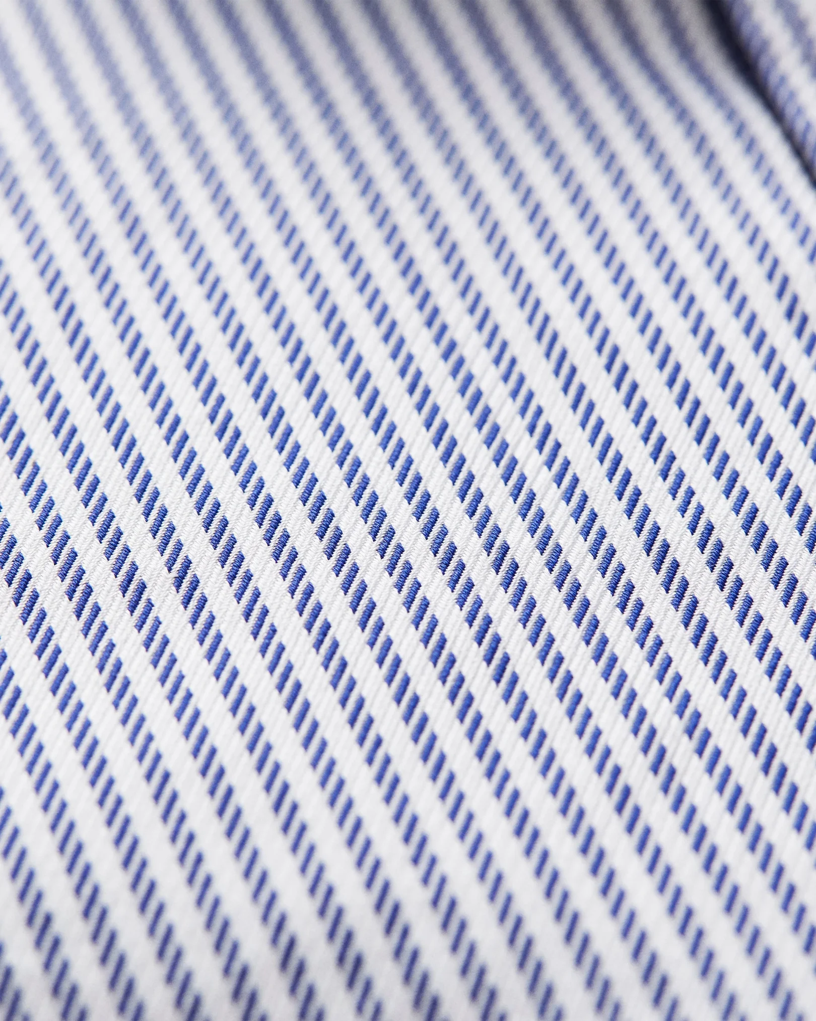 Navy blue Striped Textured Twill Shirt