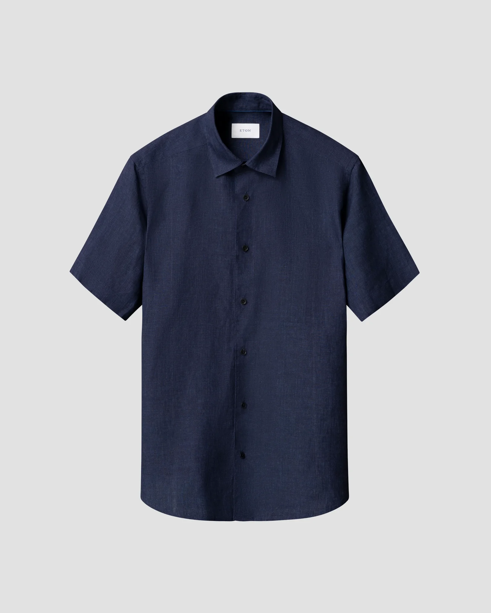 Eton - navy blue solid linnen pointed 261