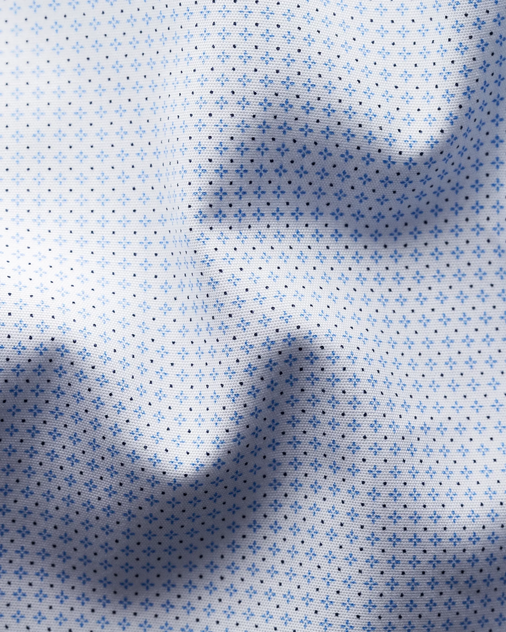 Eton - sky blue micro print shirt