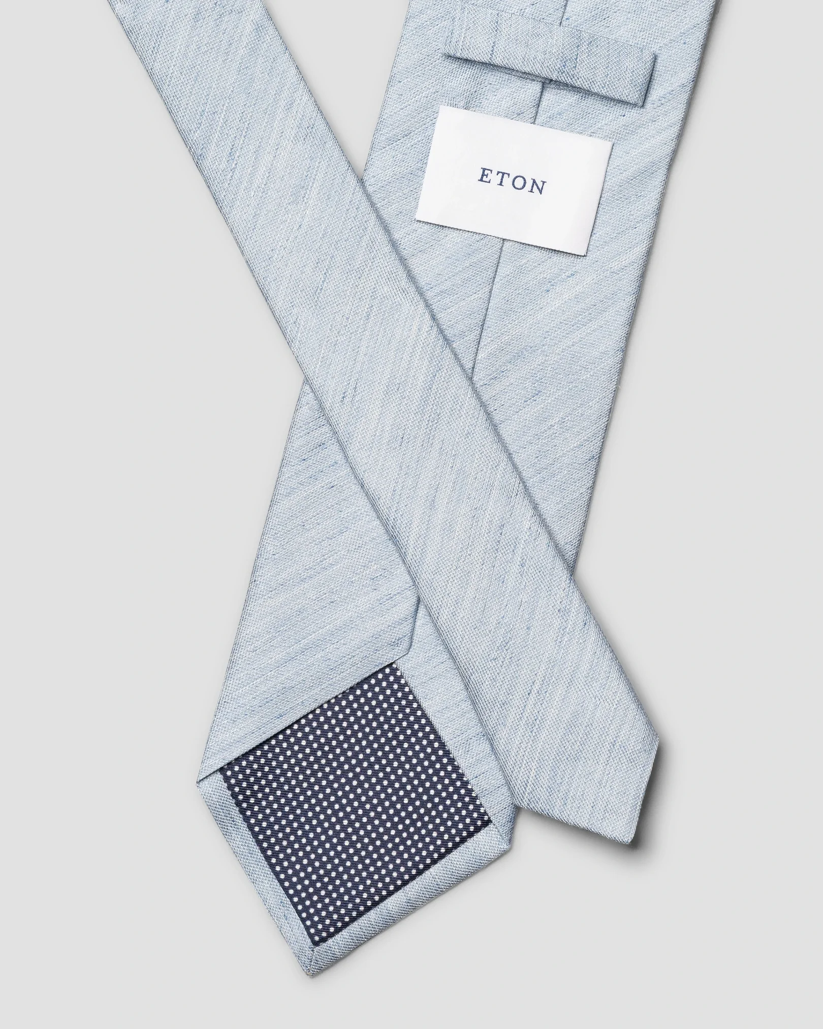 Eton - solid woven linen silk tie