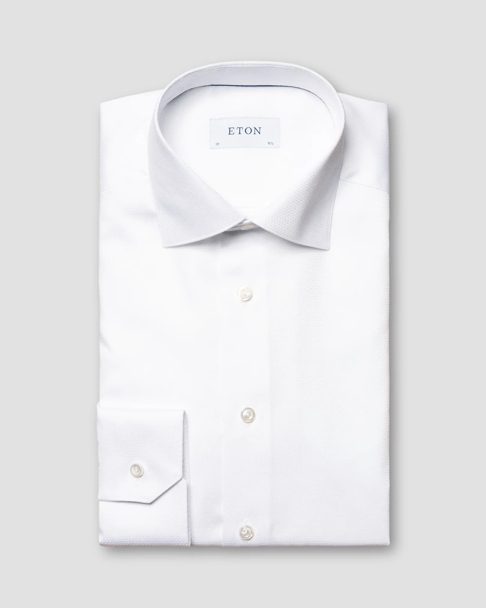 Eton - white evening dobby shirt