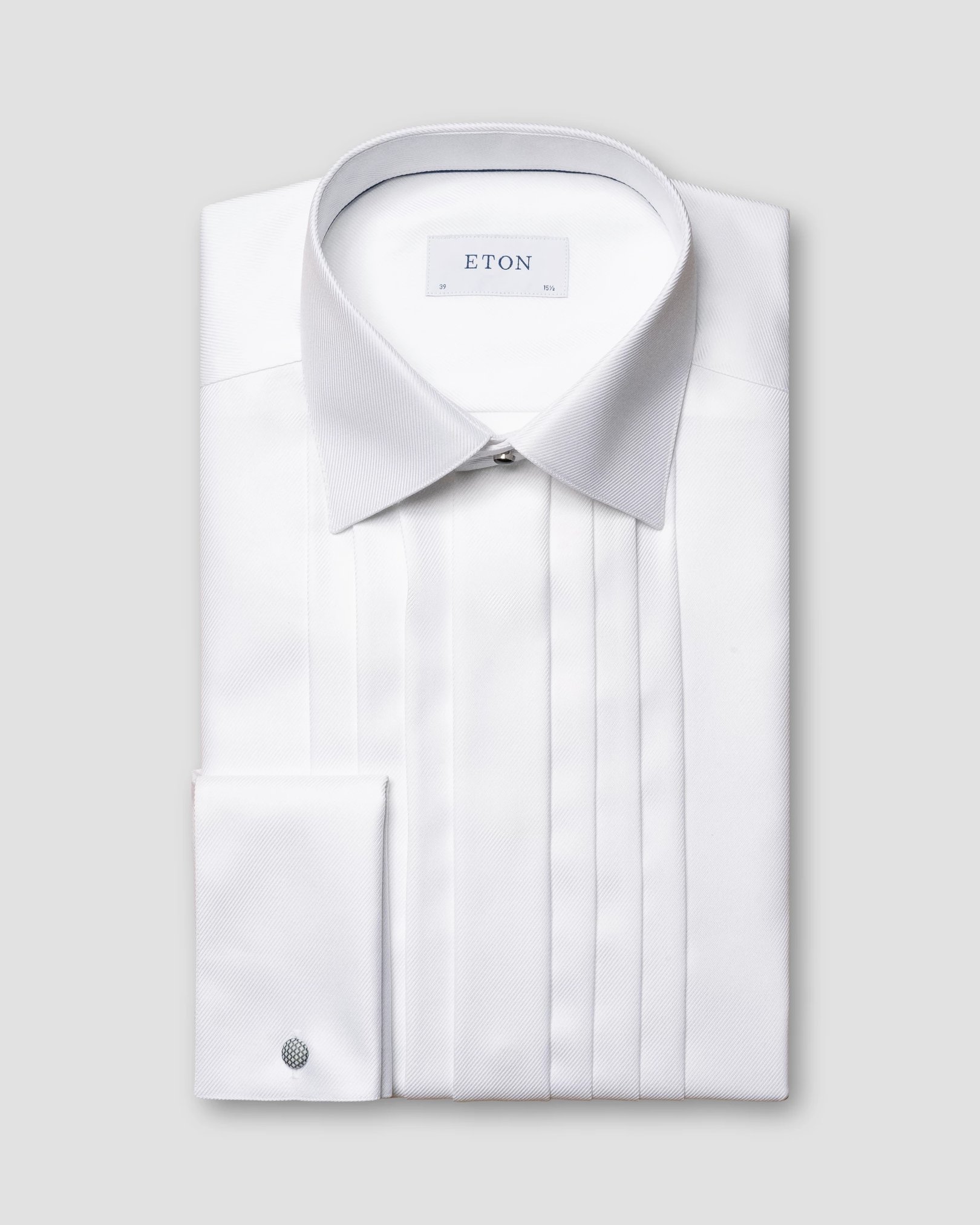 Eton - white textured twill moderate cutaway