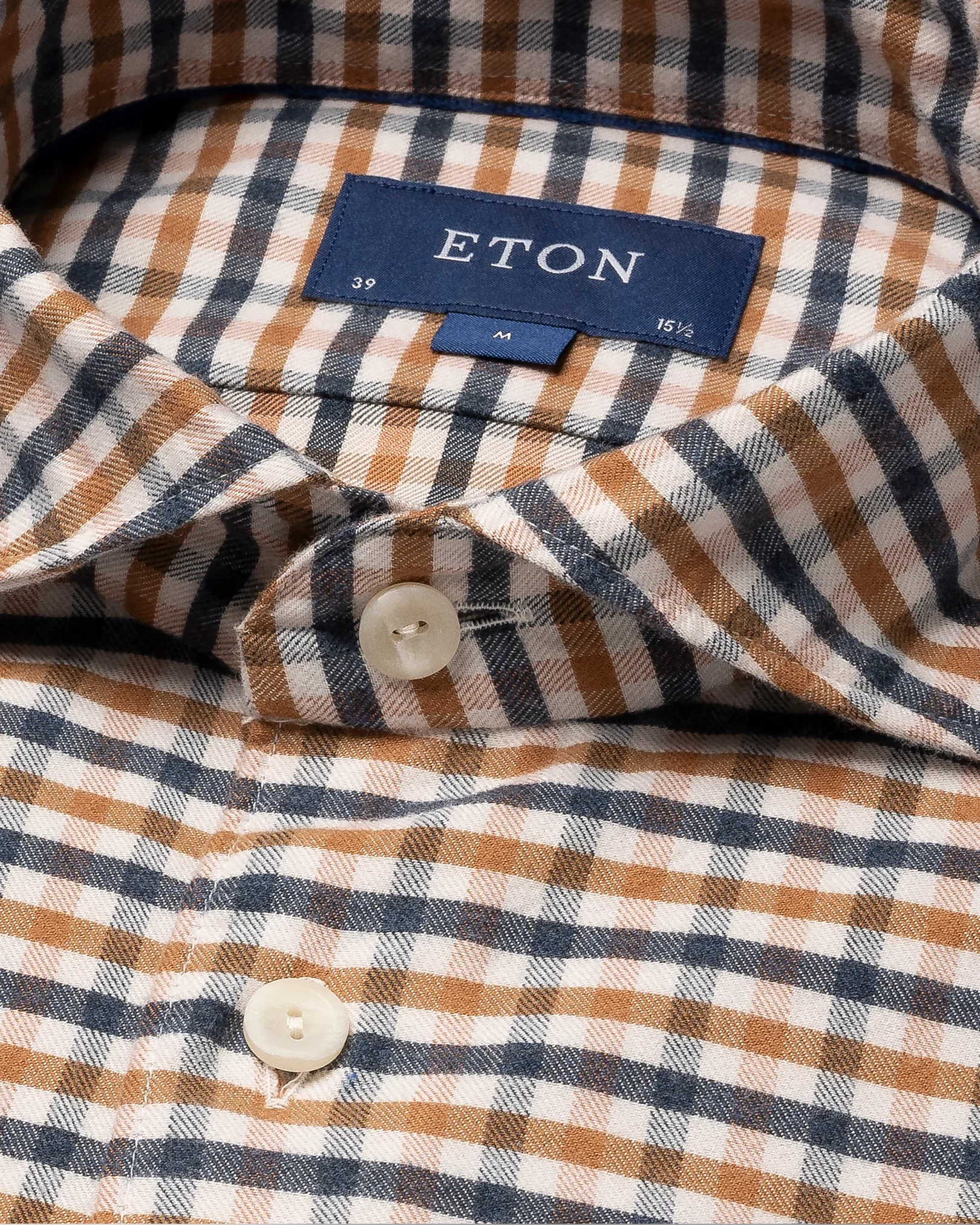 Eton - orange twill tencel flannel