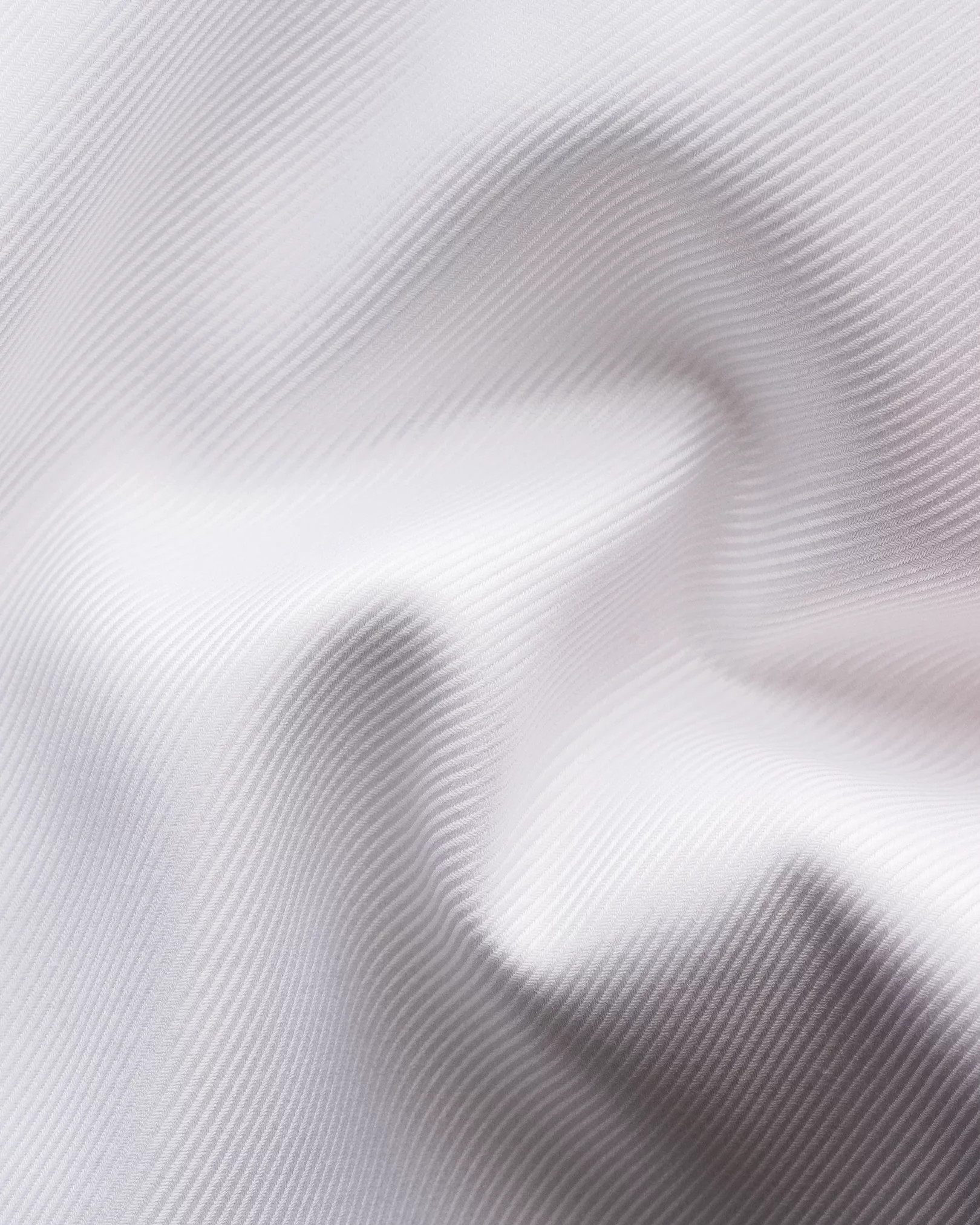 White Pleat Front Textured Twill Tuxedo Shirt - Eton