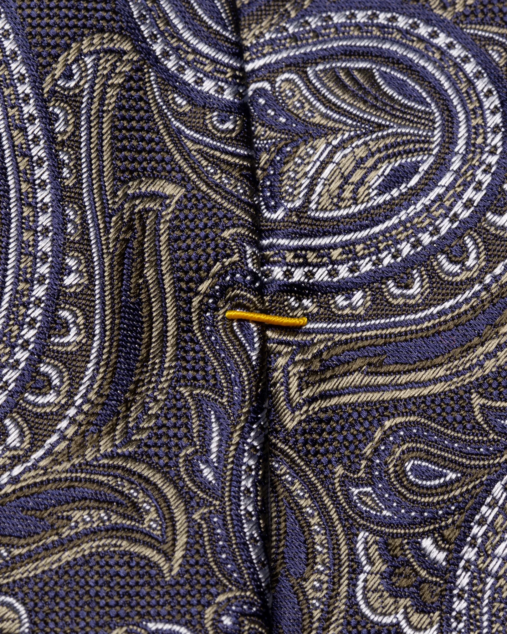 Eton - dark green paisley tie