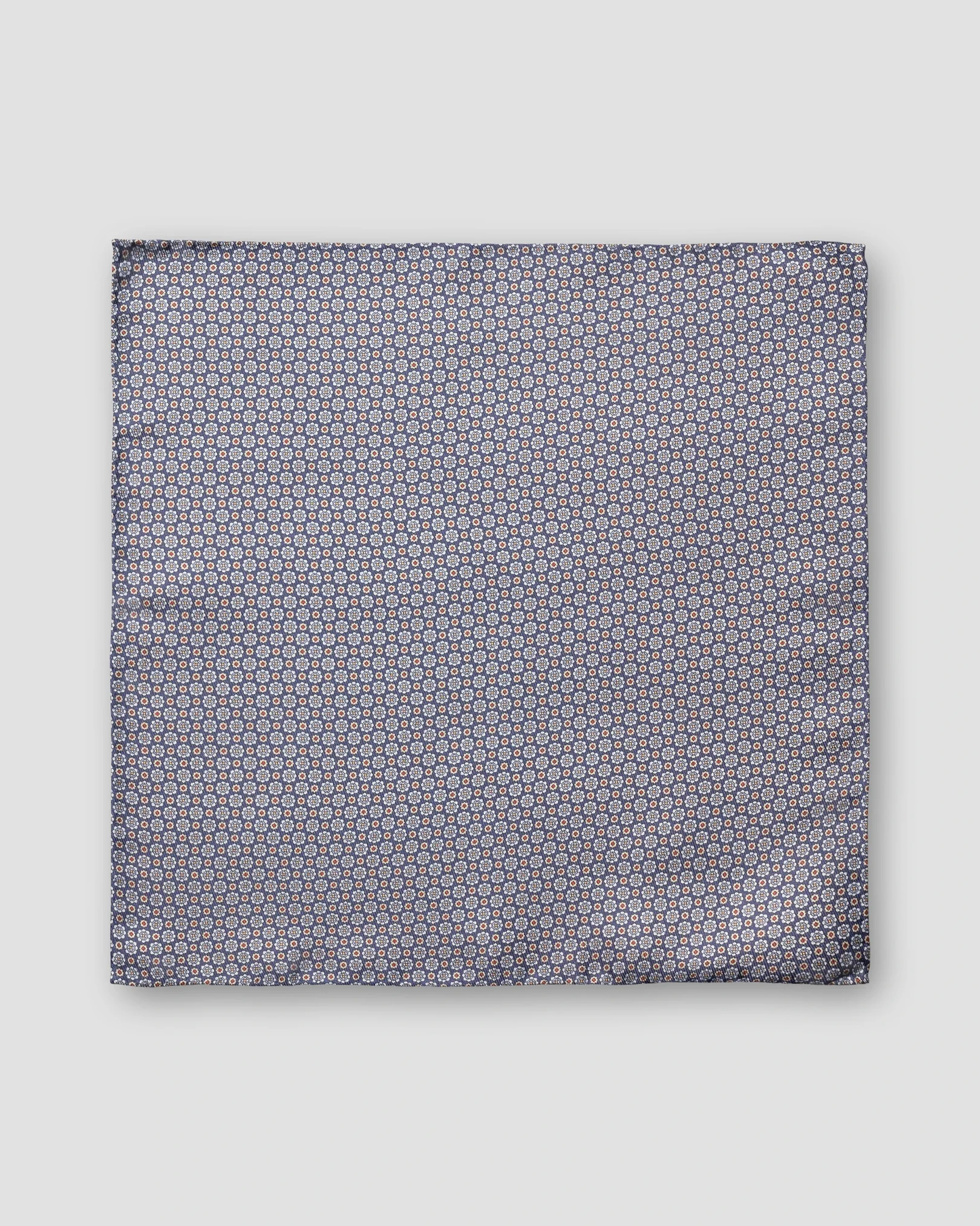Eton - navy blue two face silk pocket square
