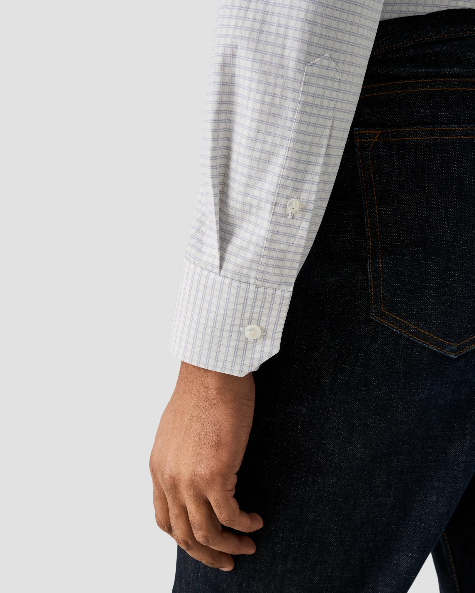 Eton - check supima 120 shirt