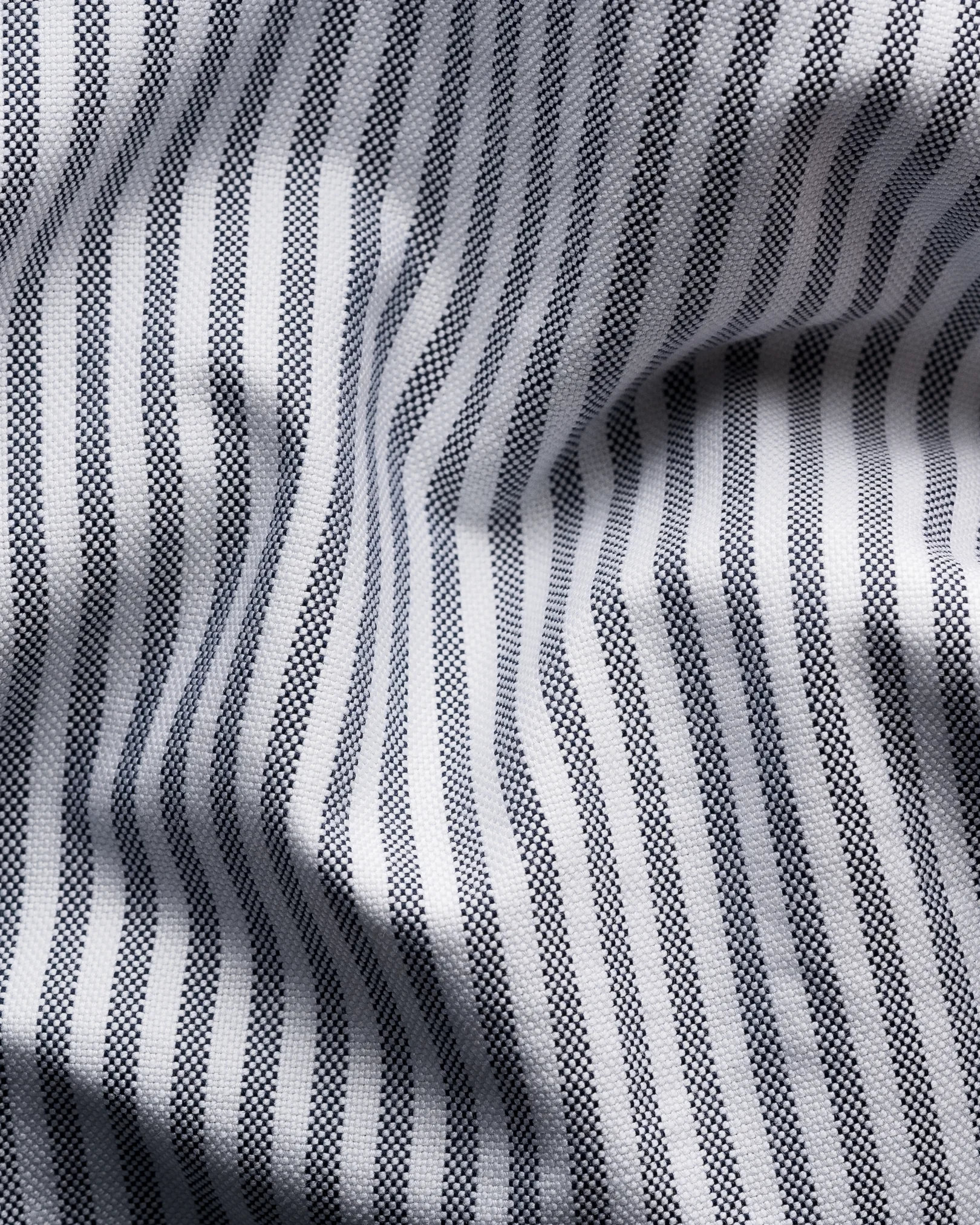 Eton - Dark Blue Striped Oxford Shirt