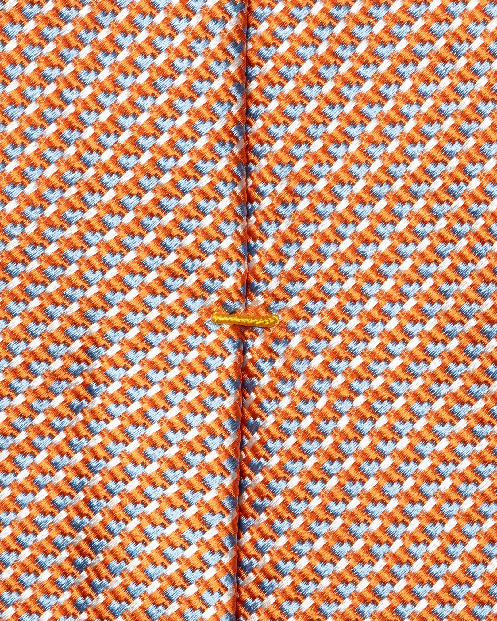 Eton - orange micro woven cotton silk tie