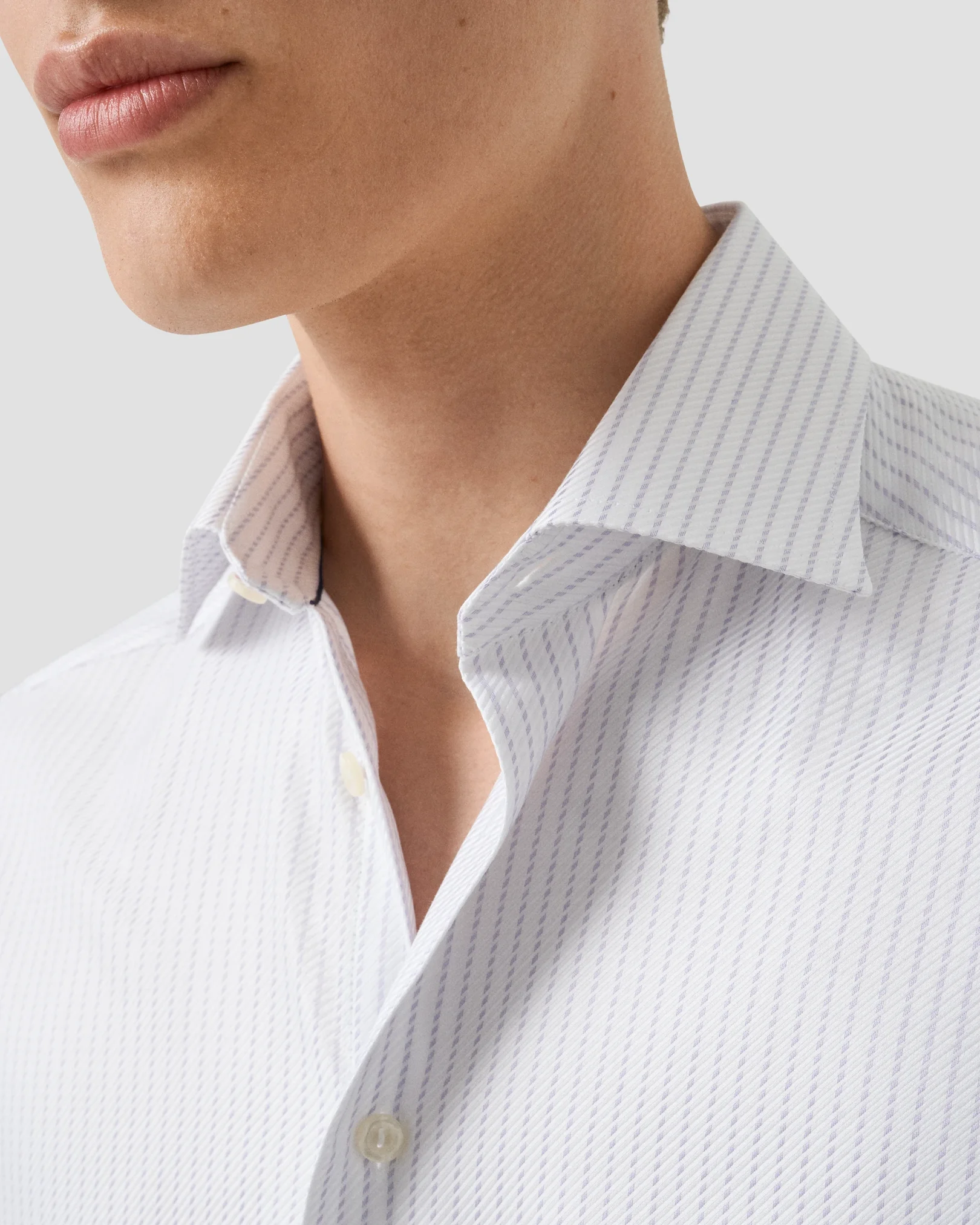 Eton - striped king twill shirt 256