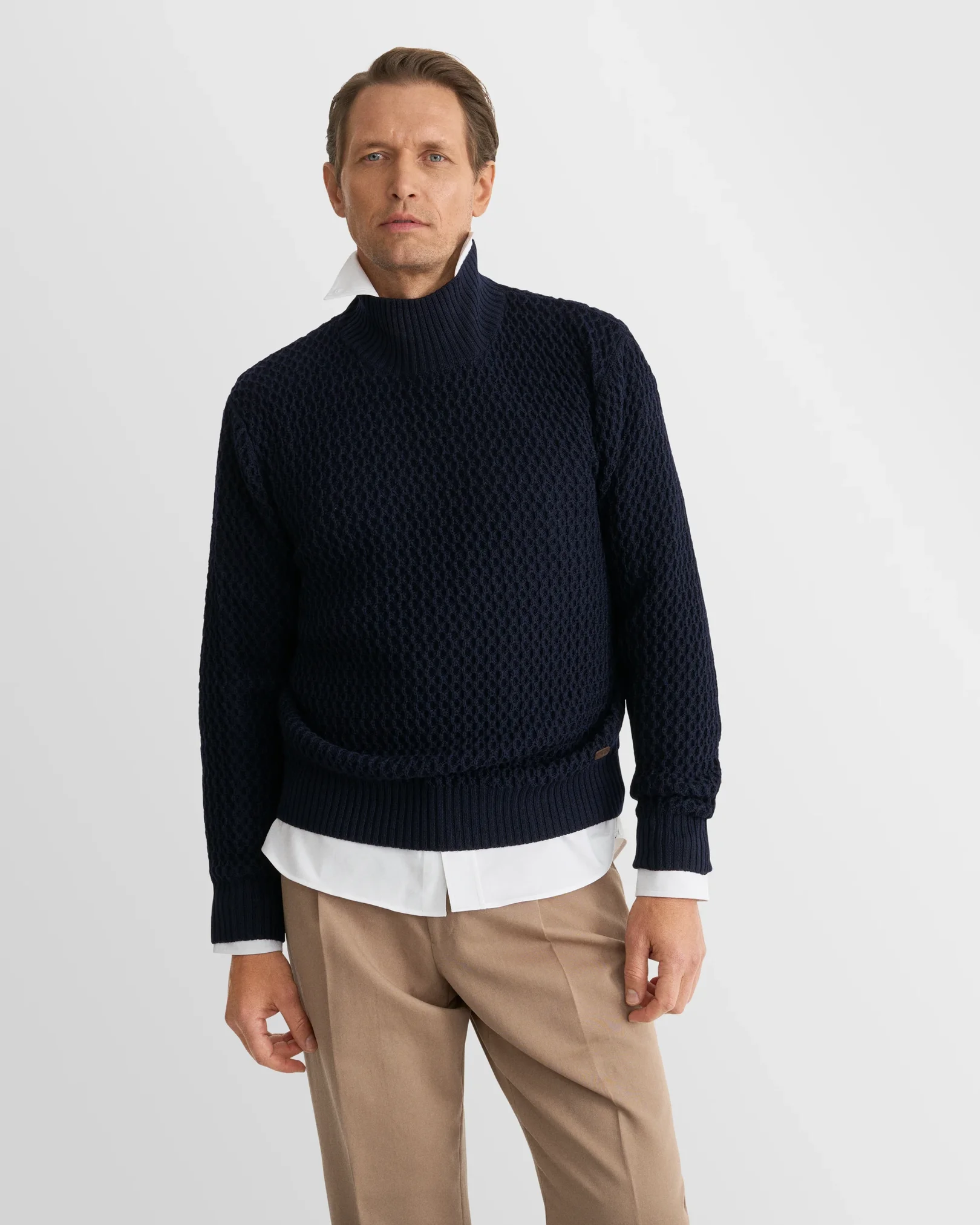 Eton - white solid oxford shirt