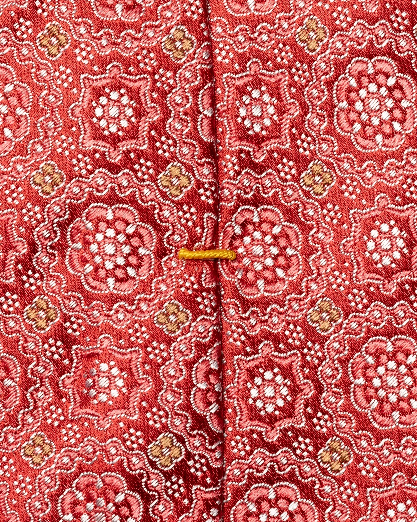 Eton - red floral woven silk tie red 261