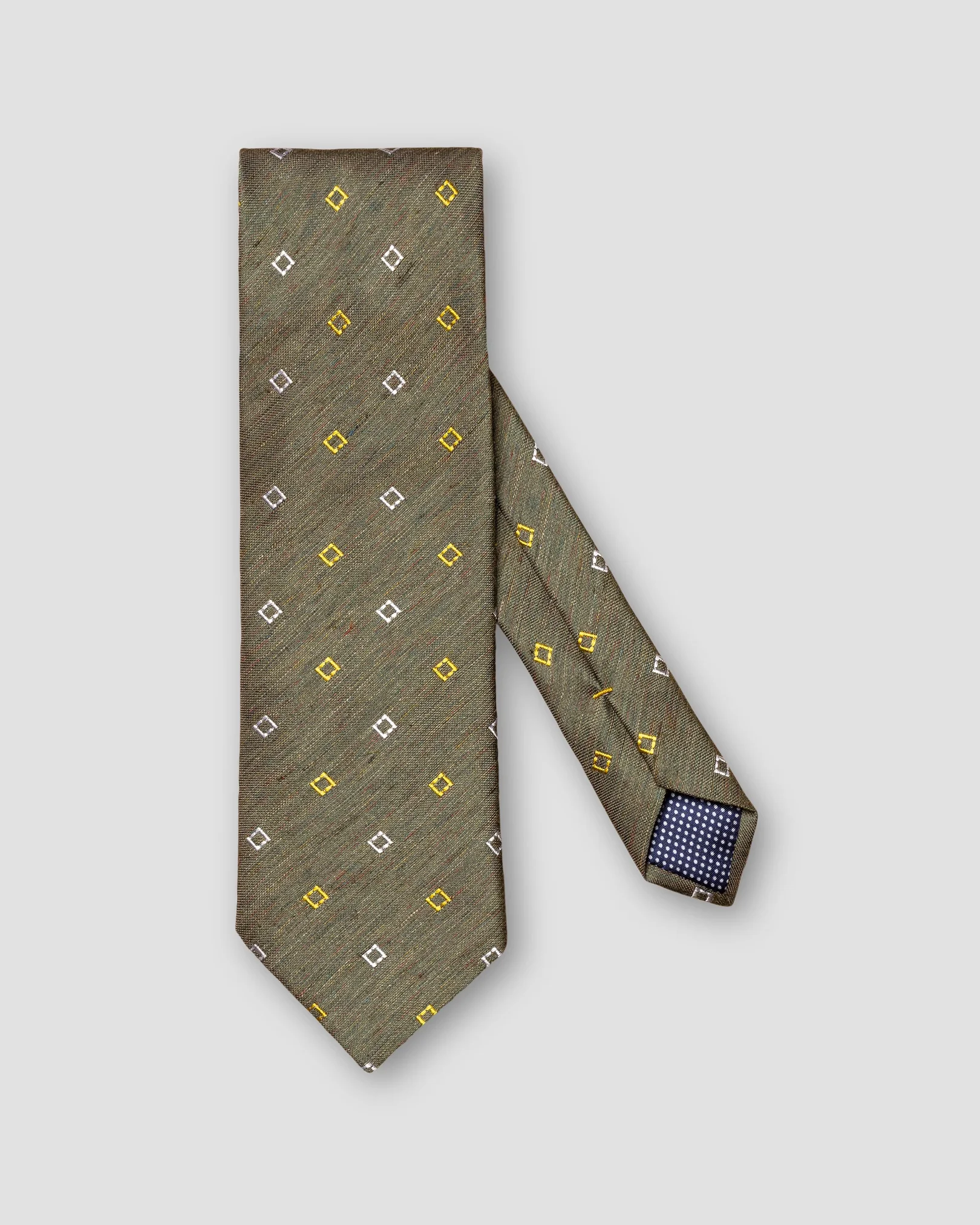 Eton - green geometric tie