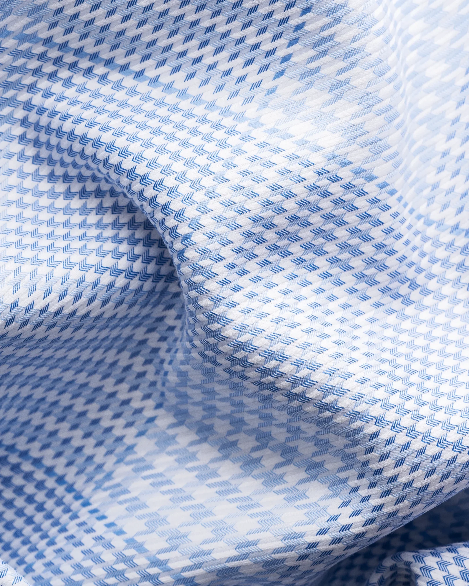 Eton - light blue checked king twill