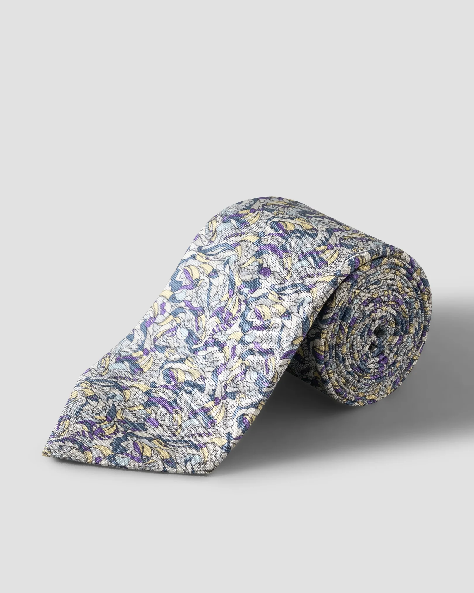 Eton - multi paisley tucano oxford silk print tie