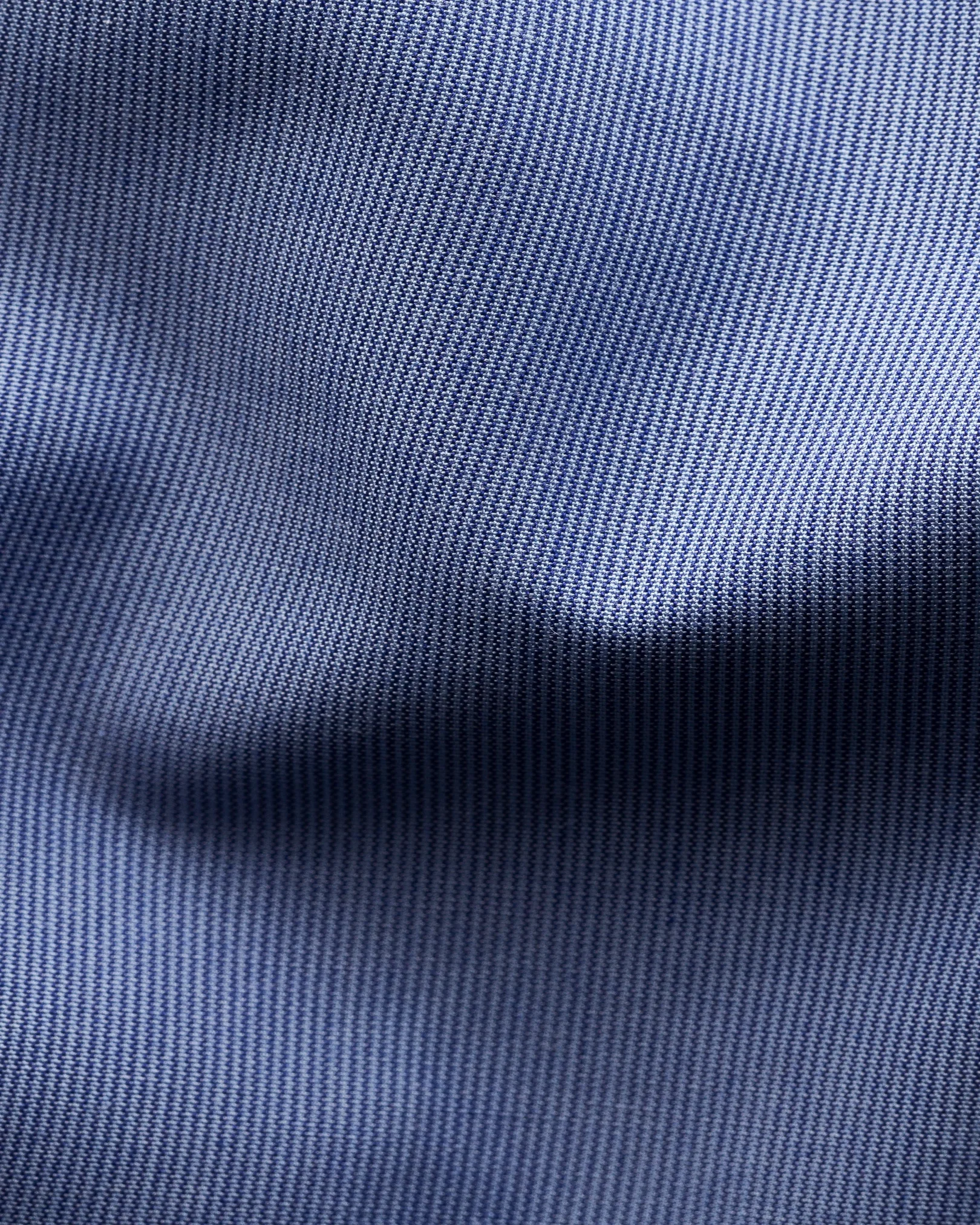 Eton - blue hairline striped shirt navy details extreme cut away