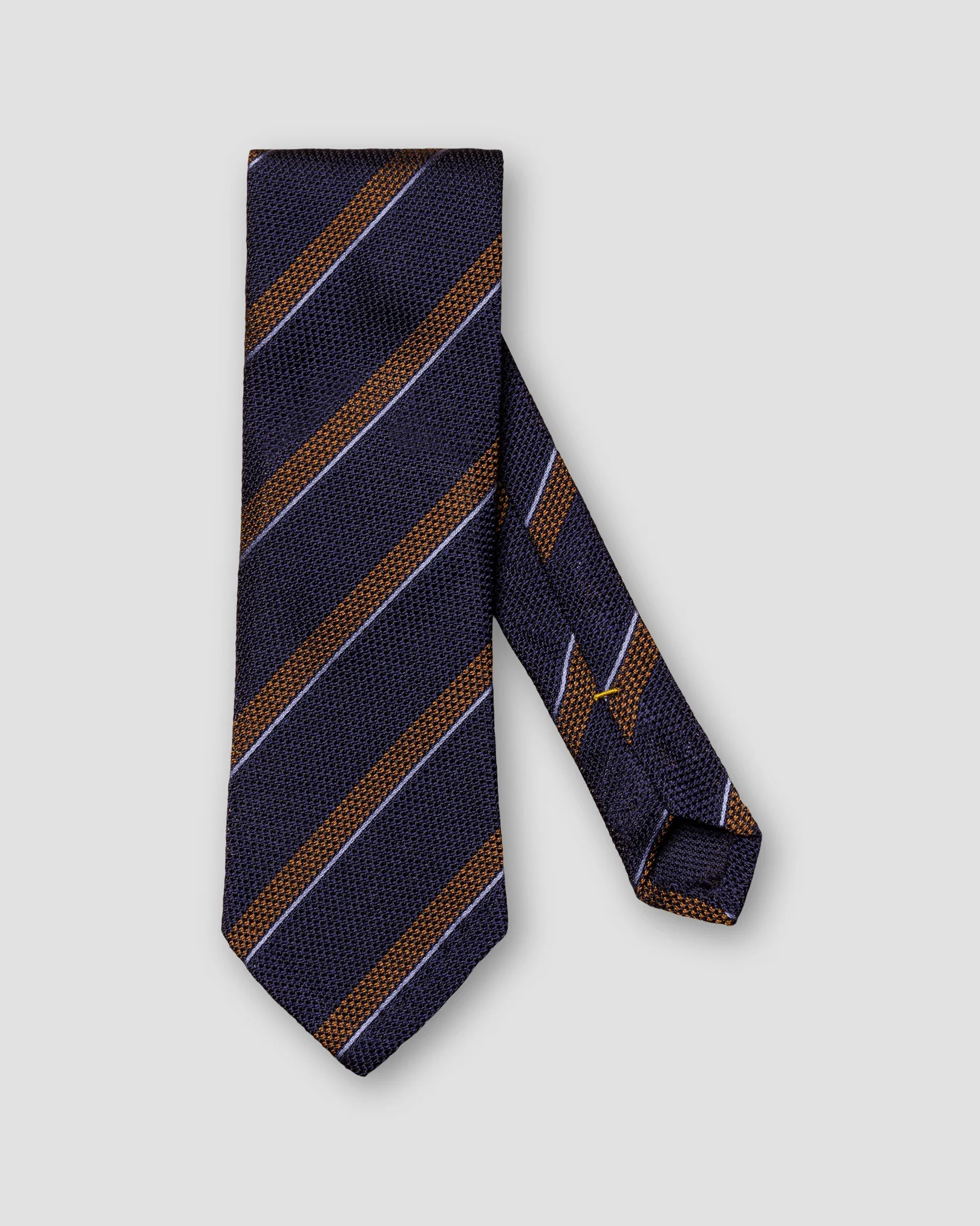 Eton - dark brown striped garza tie
