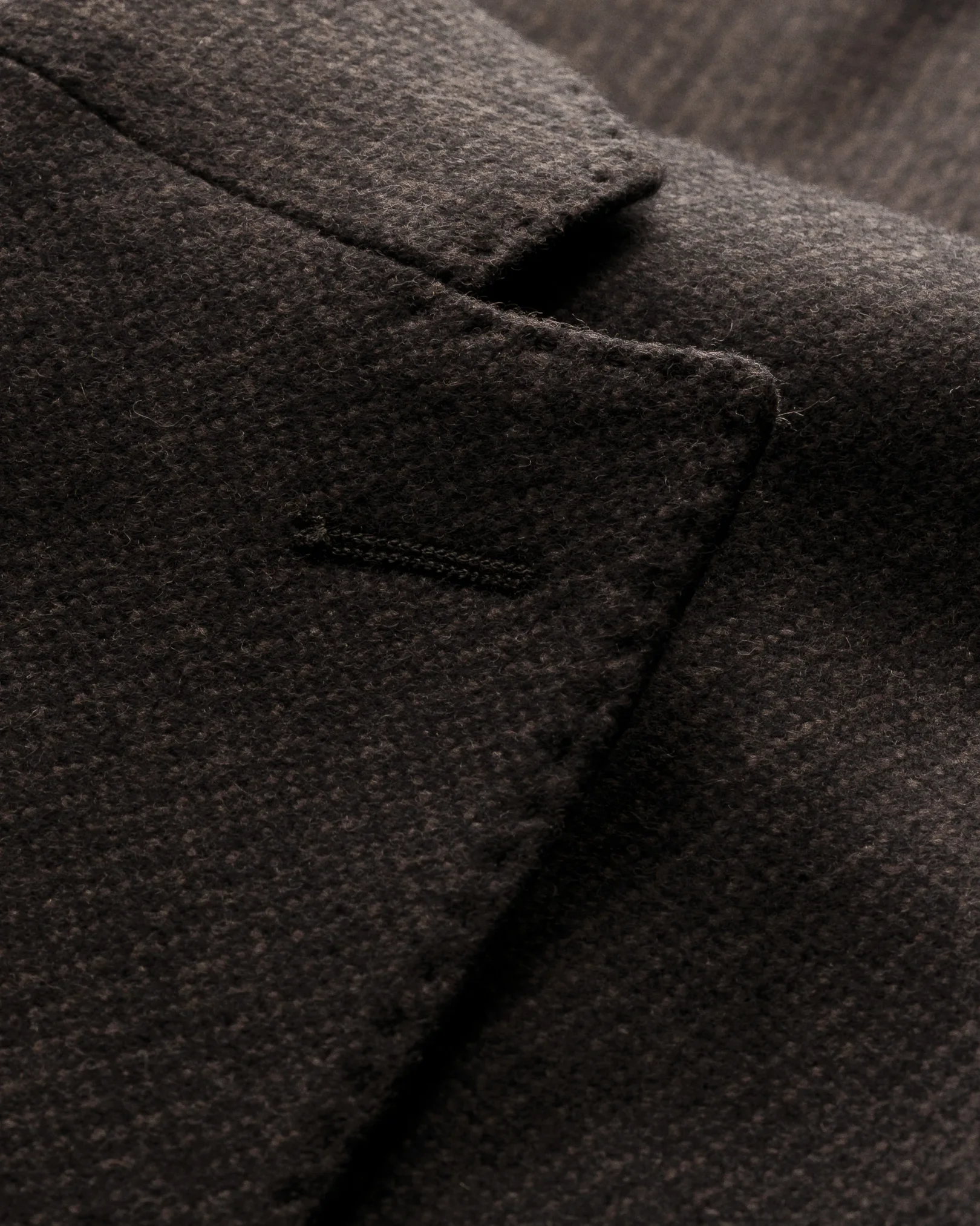 Eton - dark brown wool cashmere soft jacket