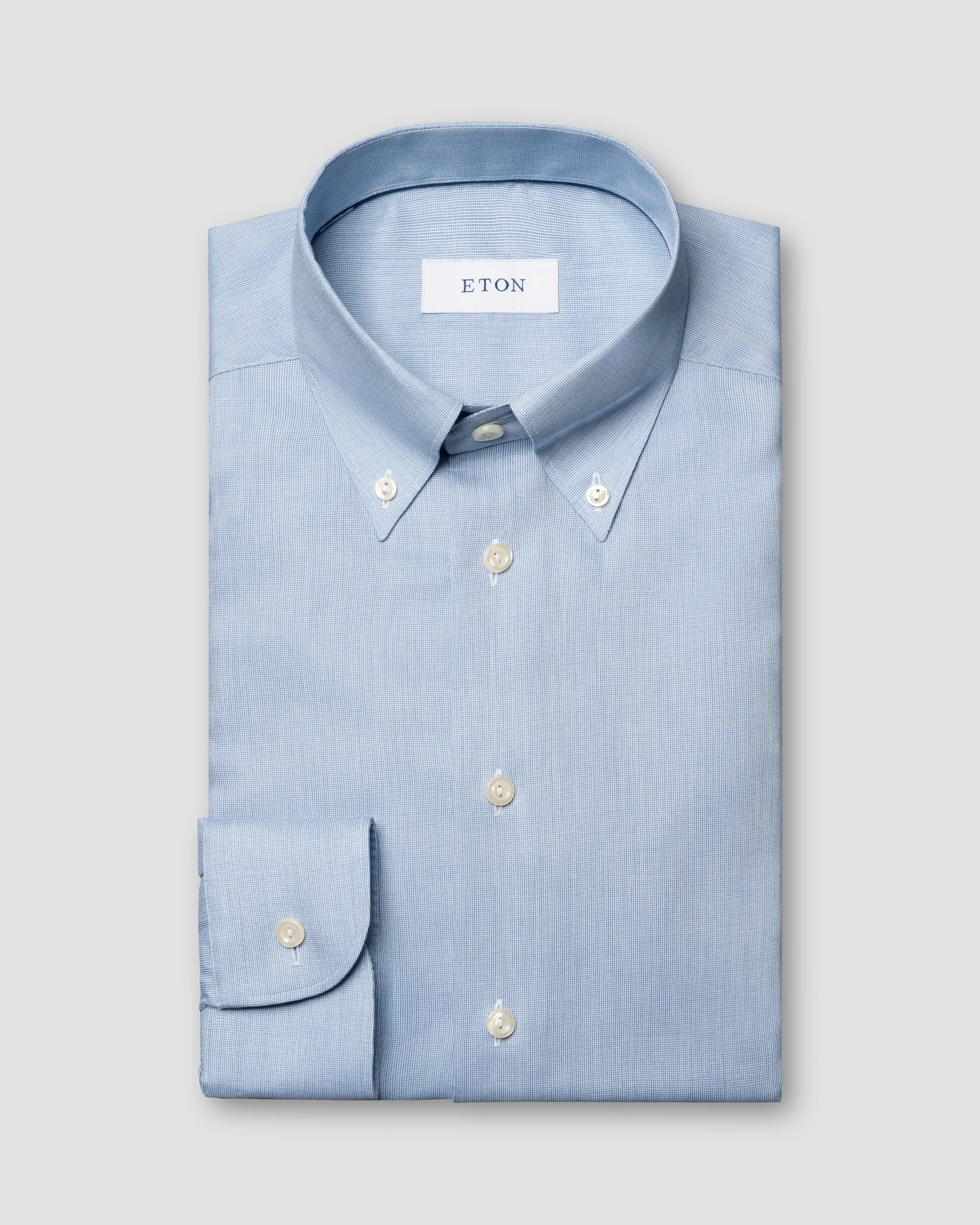 Light blue Solid Signature Oxford Shirt