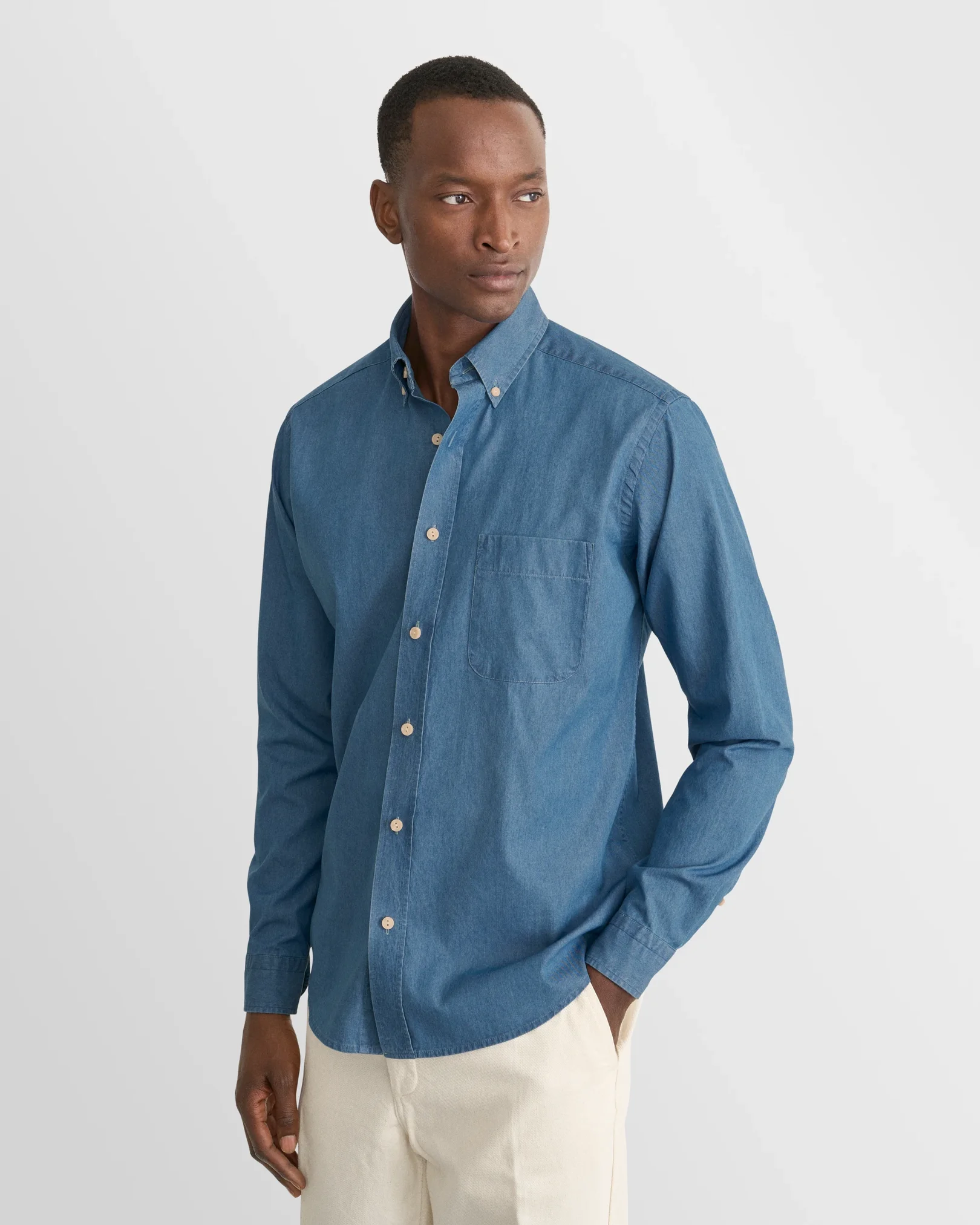 Eton - Mid Blue Denim Shirt