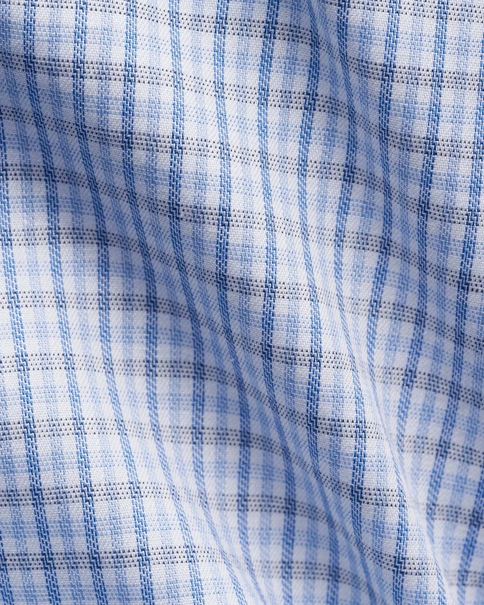 Eton - micro check twill shirt