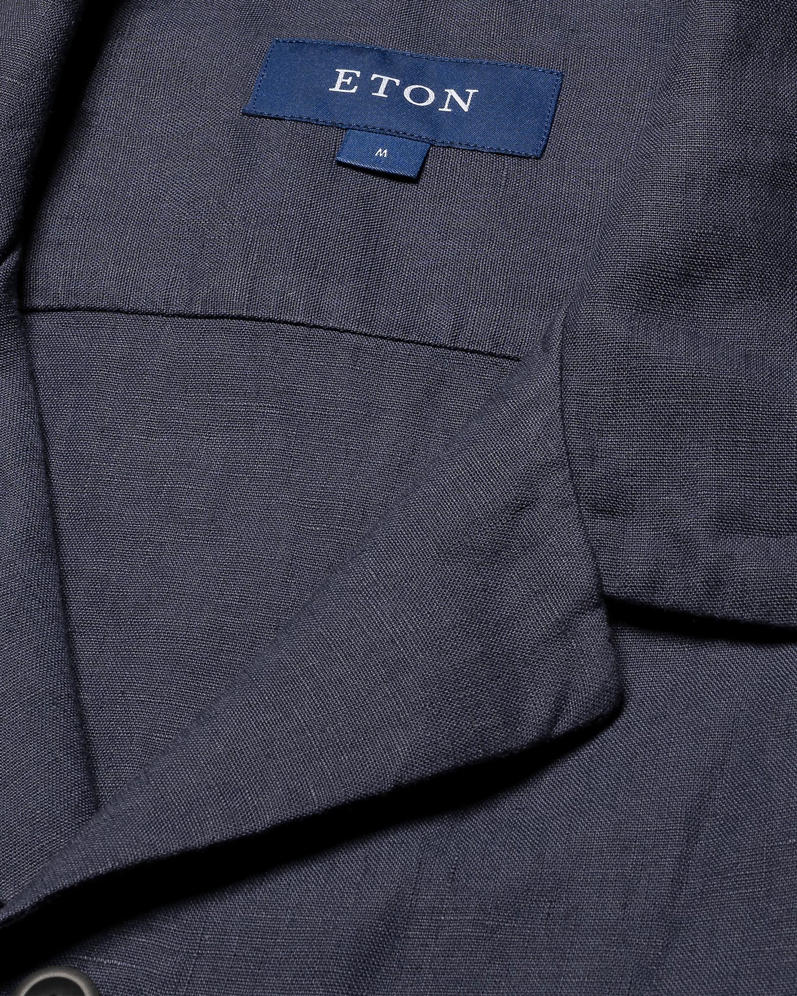 Eton - navy blue linen resort shirt