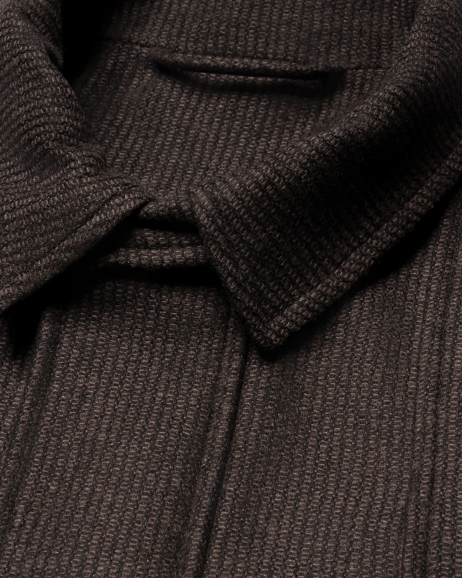 Eton - dark brown wool cashmere travel jacket