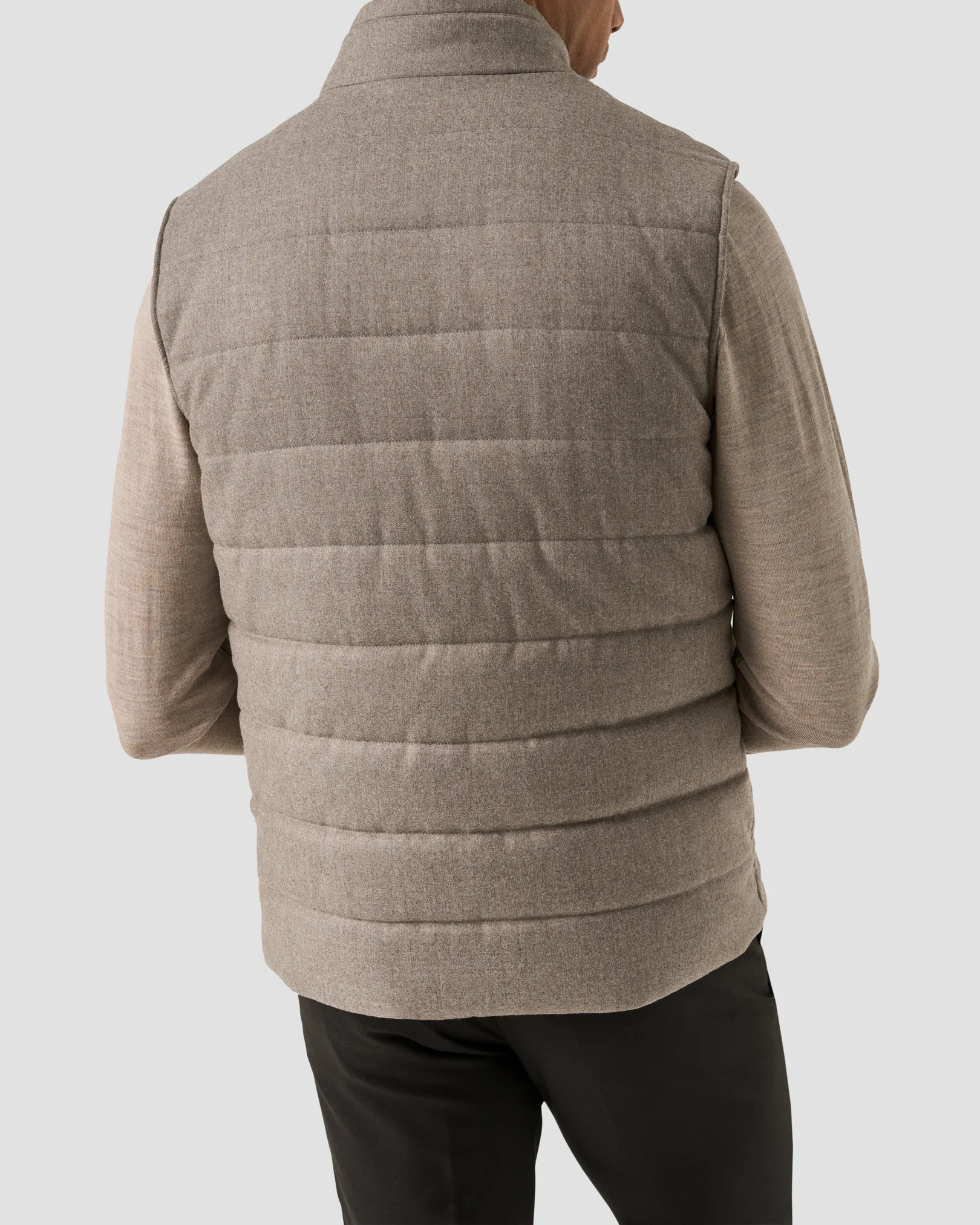 Eton - wool padded vest beige 256