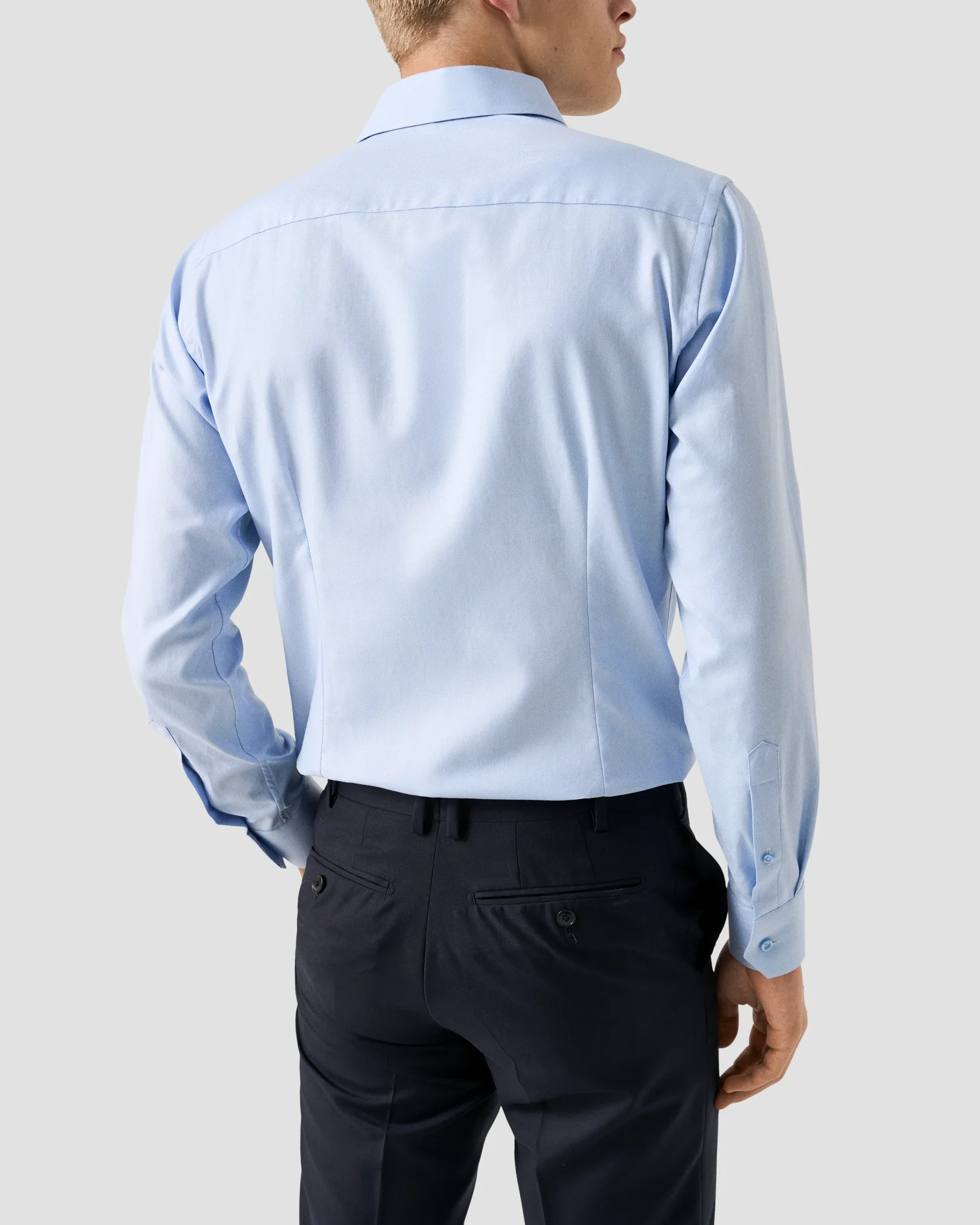 Eton - semi solid twill shirt 265