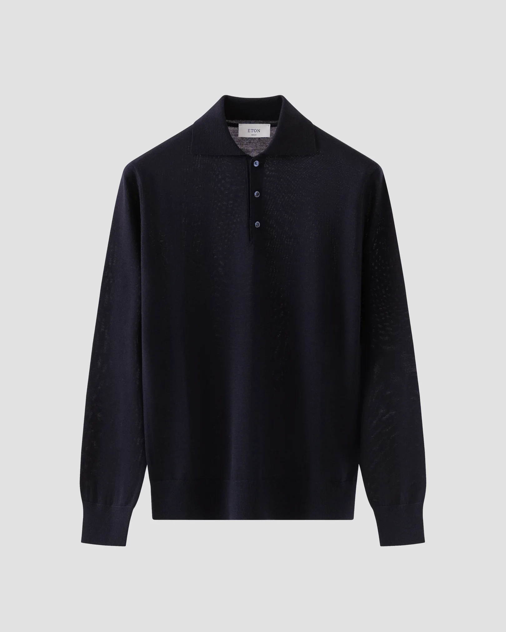 Fine Knit Merino Polo Shirt - Eton