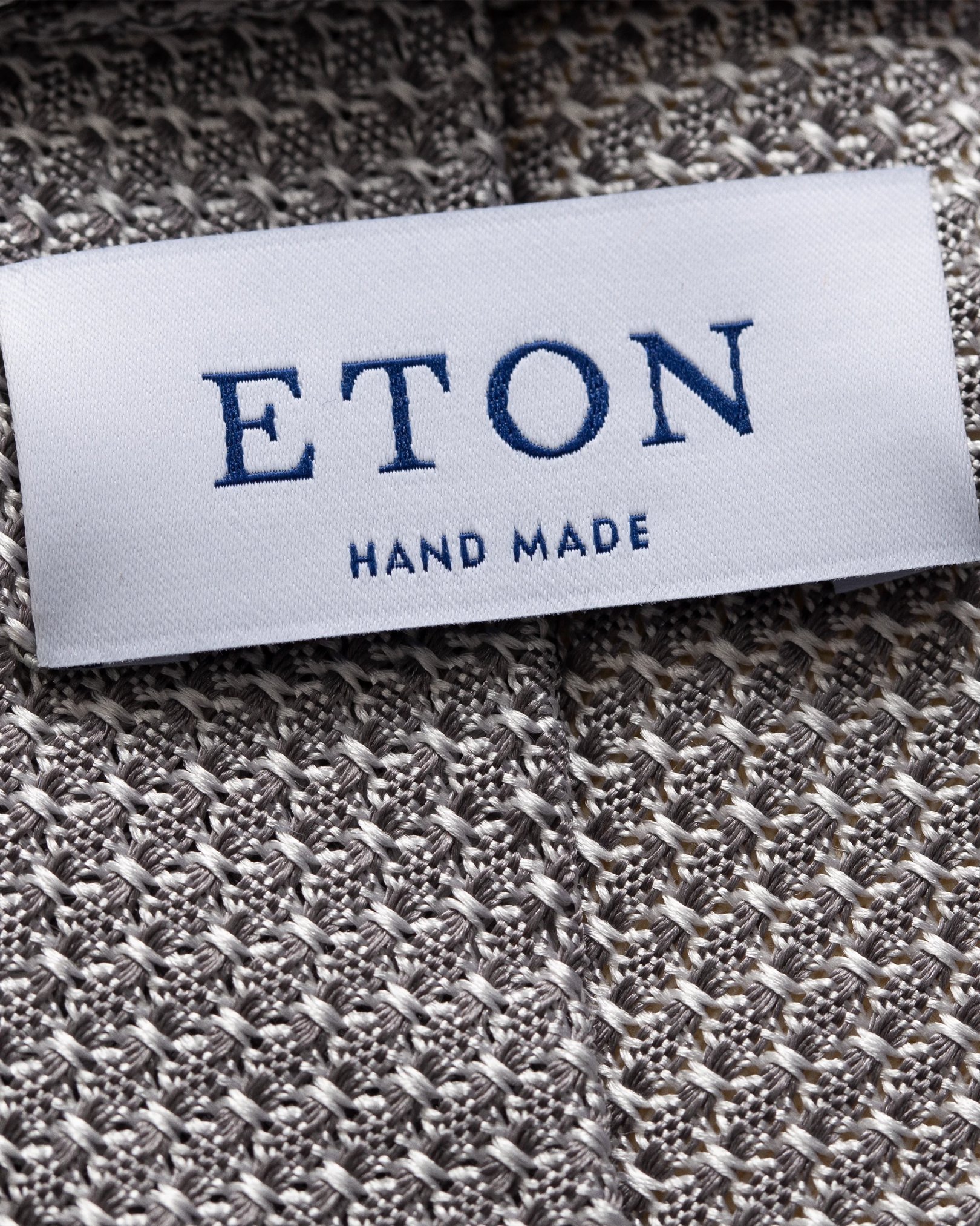 Eton - grey hand made grenadine tie