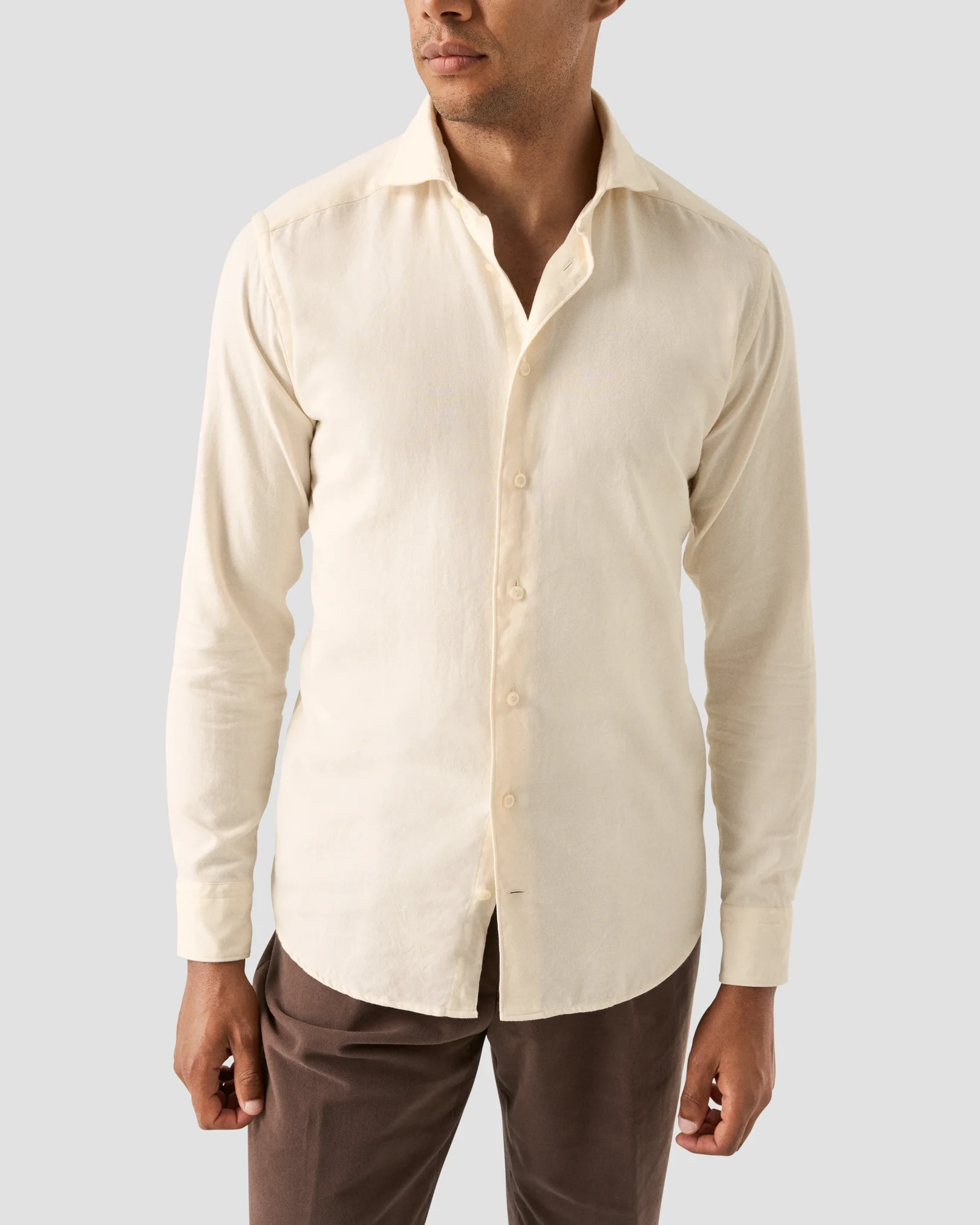 Eton - White Flannel Shirt