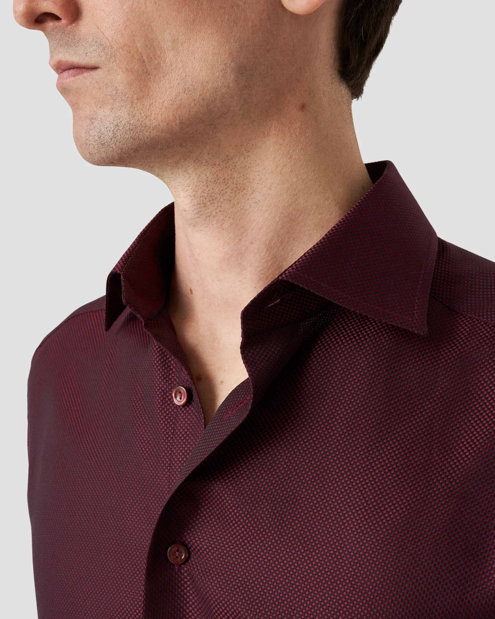 Eton - dark red king twill