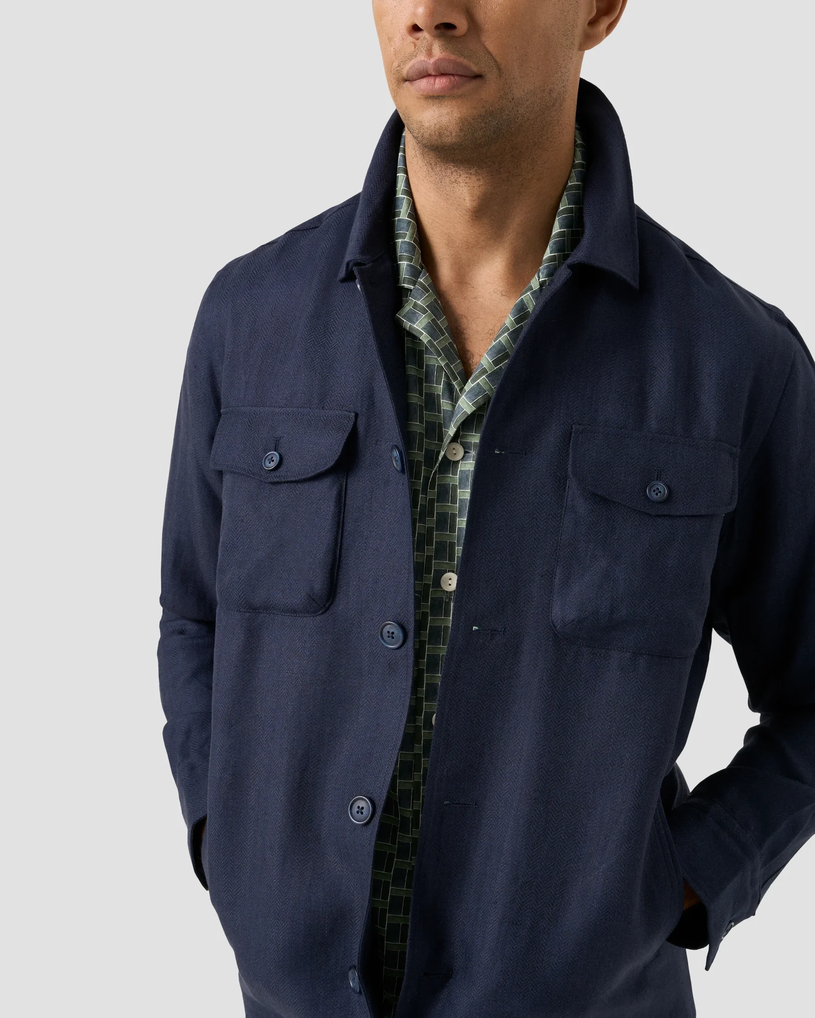 Eton - geometric resort shirt