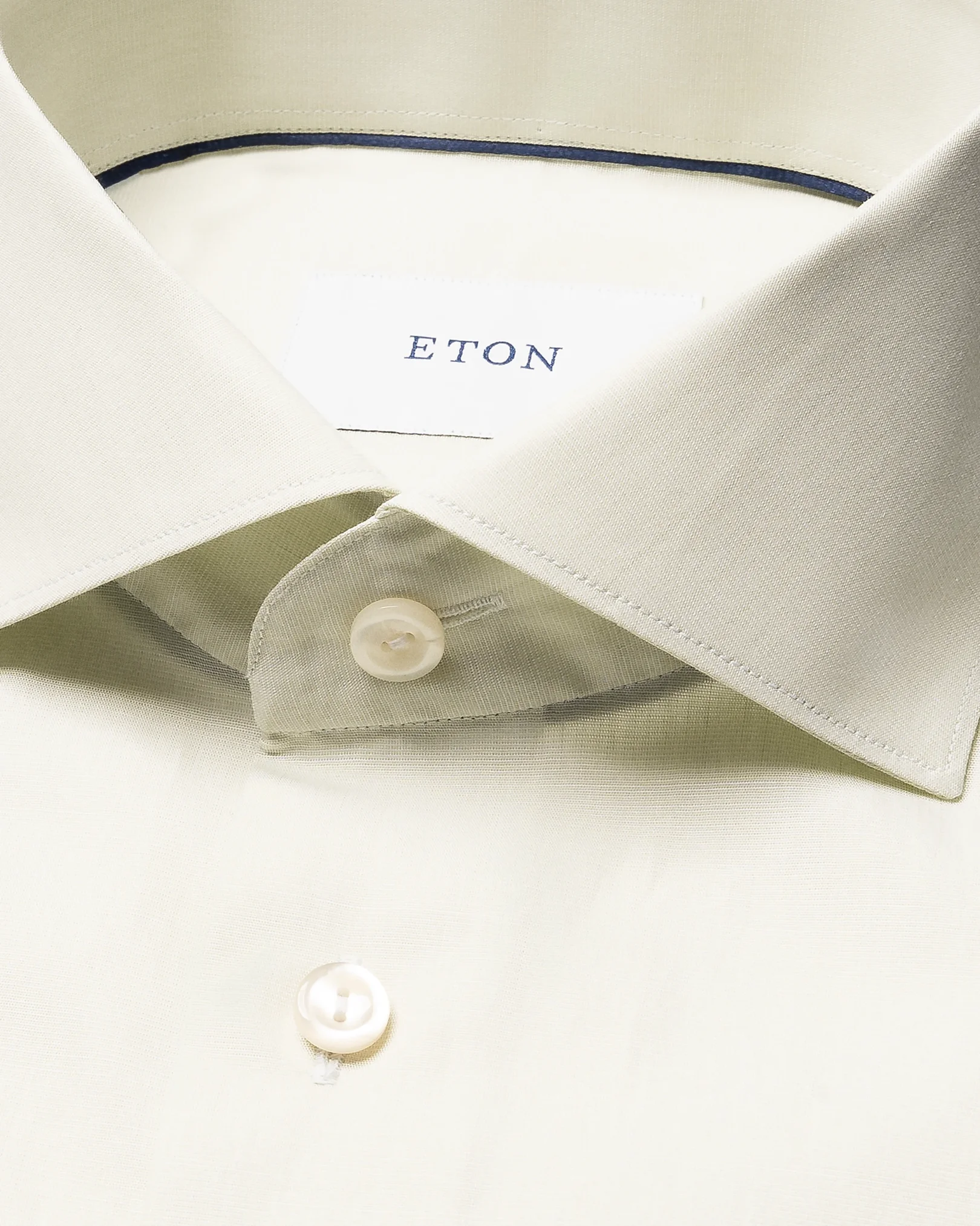 Eton - yellow end on end breeze poplin shirt