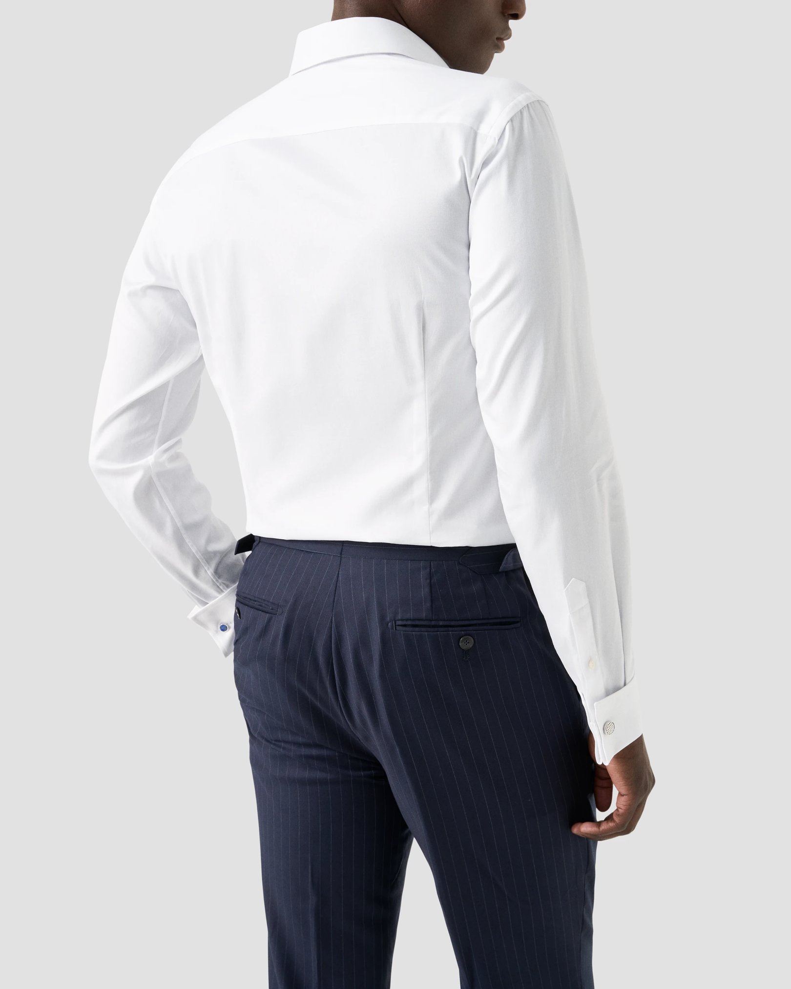 Eton - White Signature Twill Shirt – French Cuffs