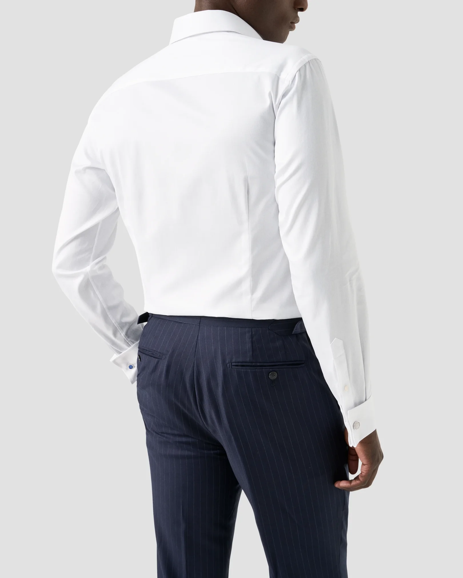 Eton - White Signature Twill Shirt – French Cuffs
