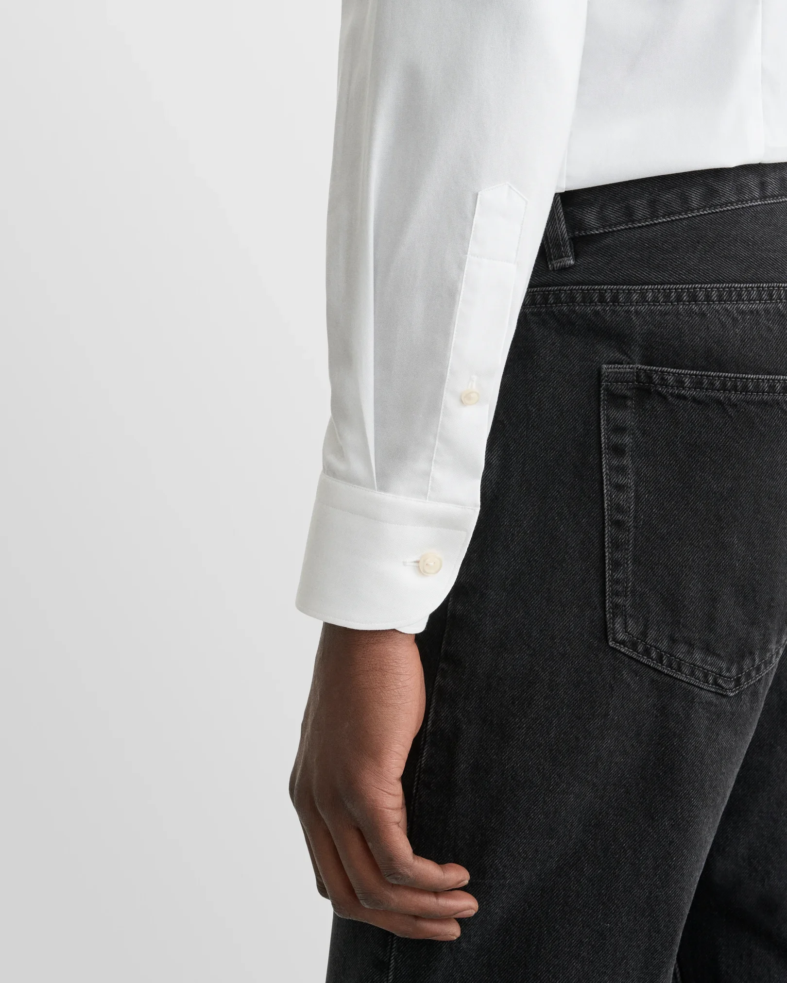 Eton - white solid sginature oxford shirt