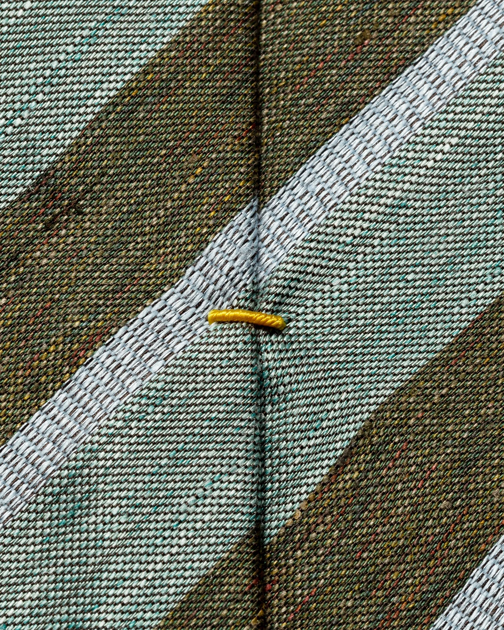 Eton - green regimental striped tie