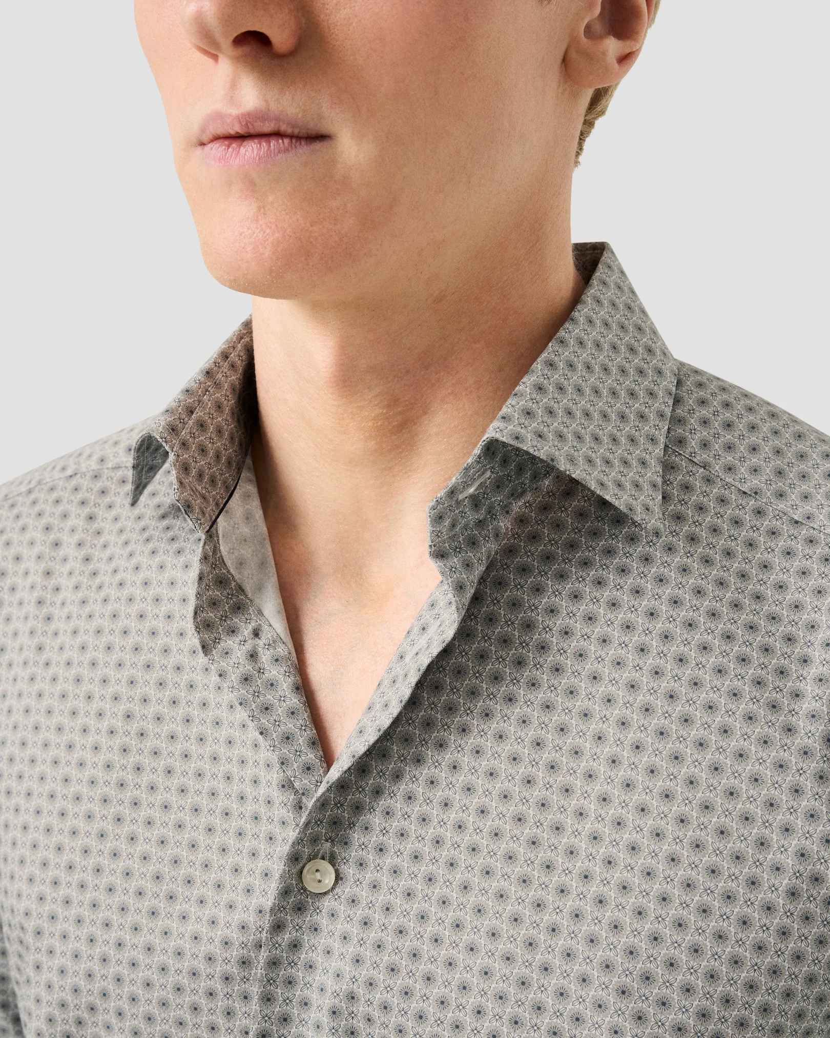 Eton - 256 micro floral print shirt