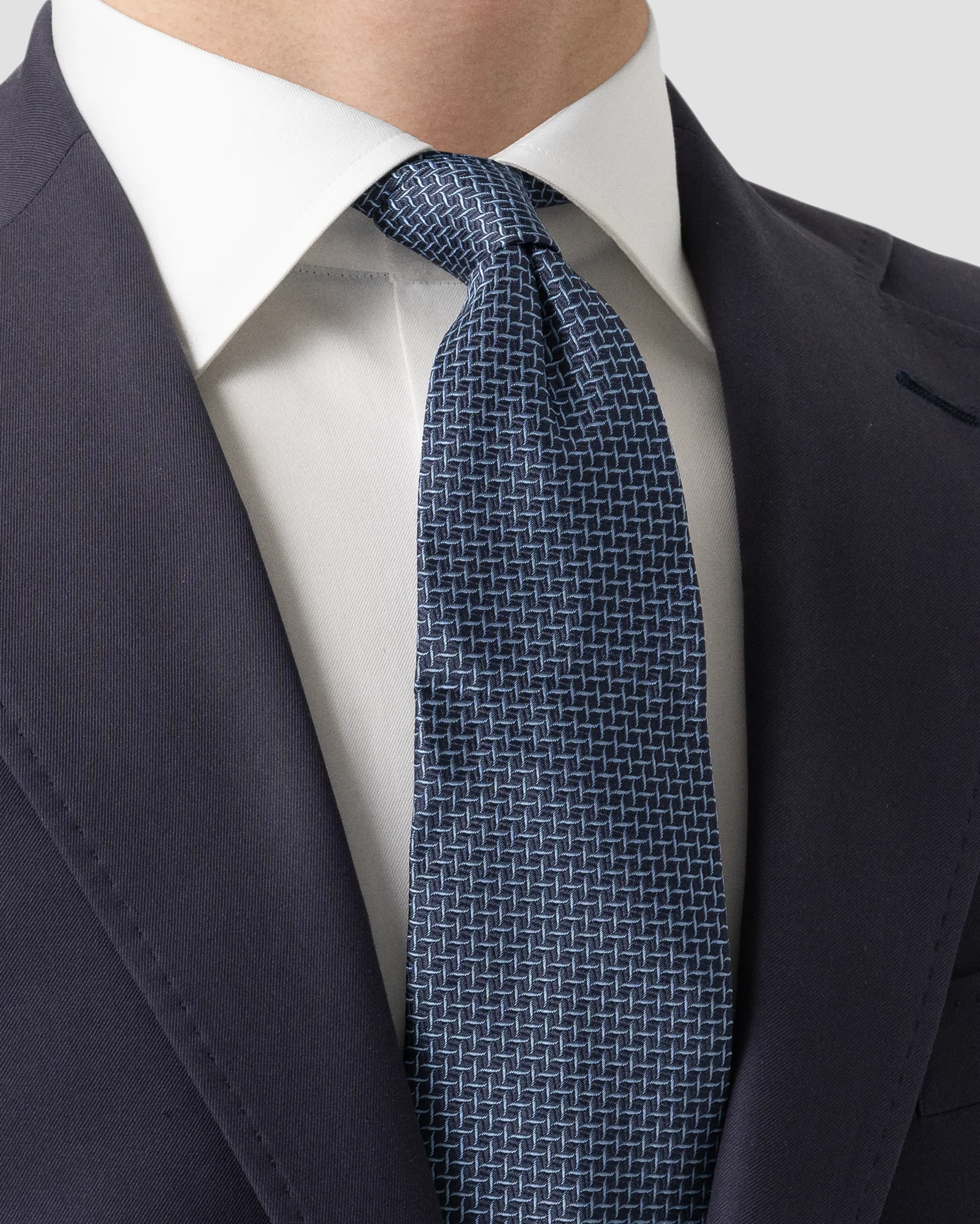 Eton - geometric silk tie