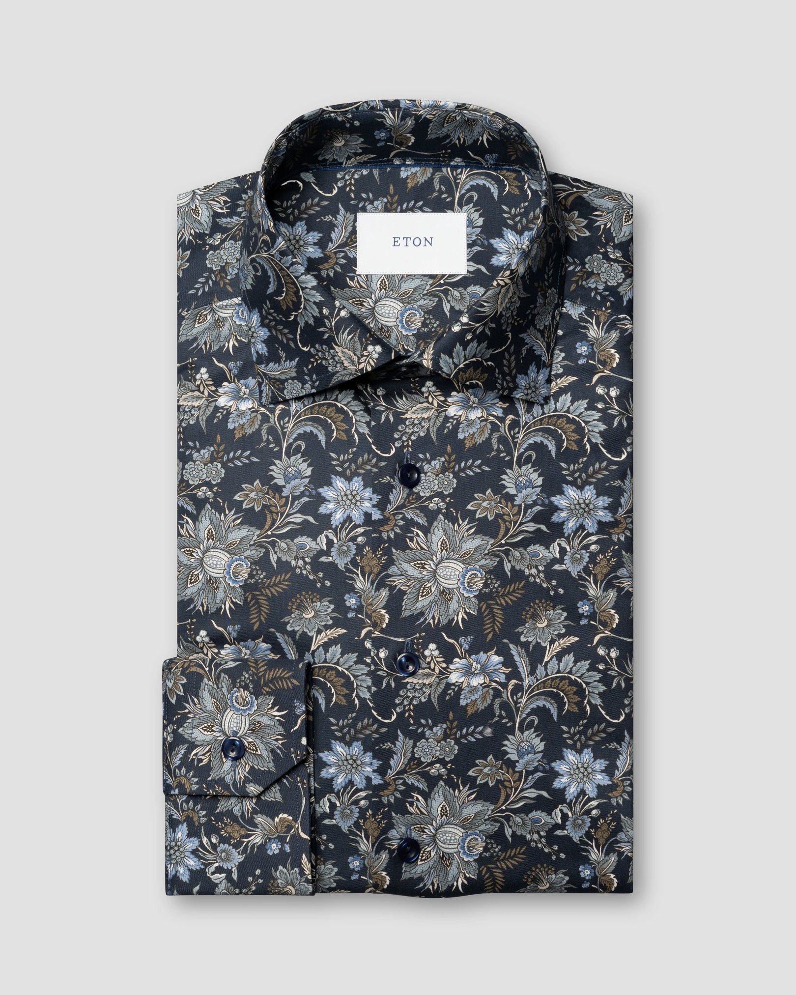 Eton - Floral Print Signature Twill Shirt