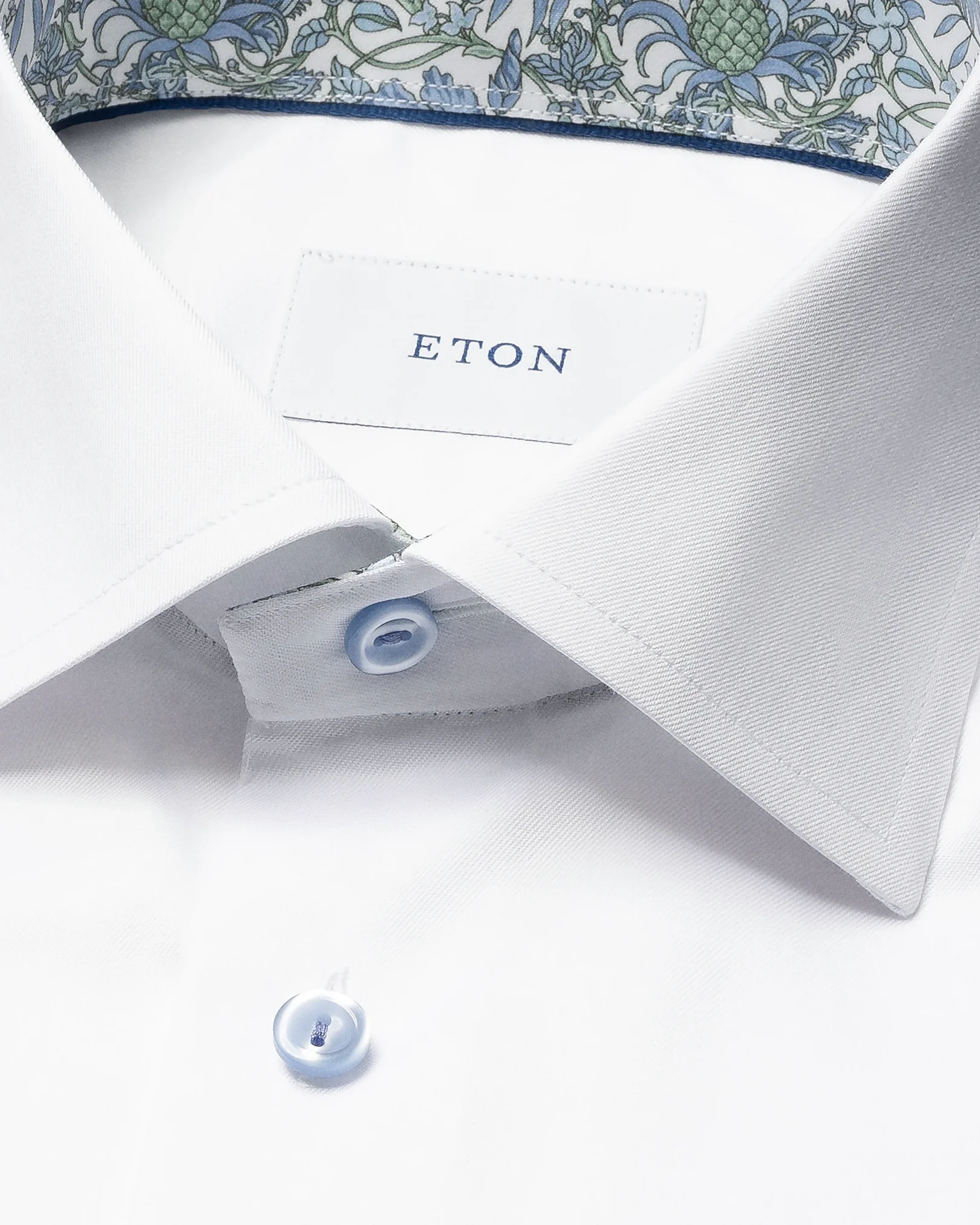 Eton - floral effect signature twill shirt 261