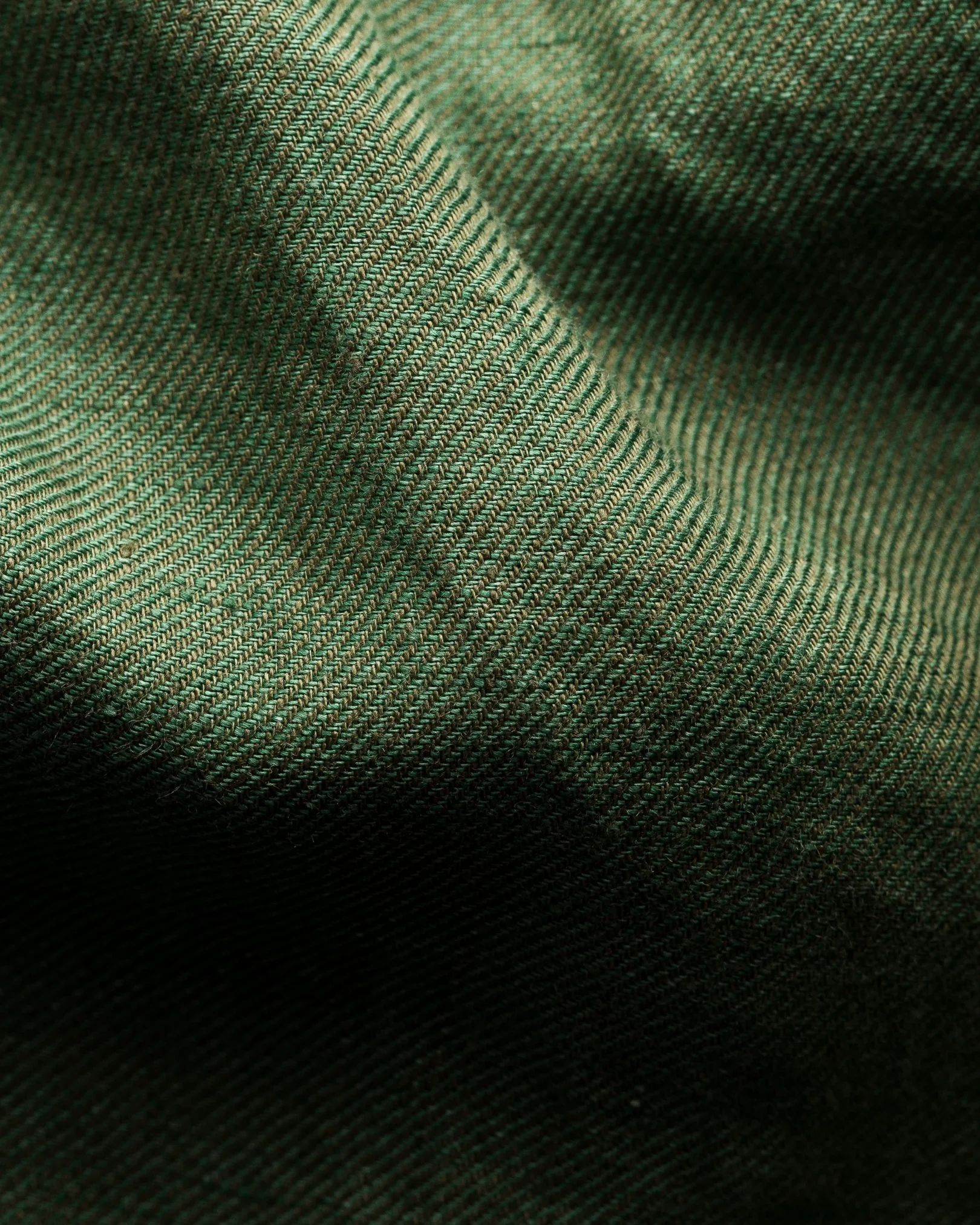 Eton - dark green linen
