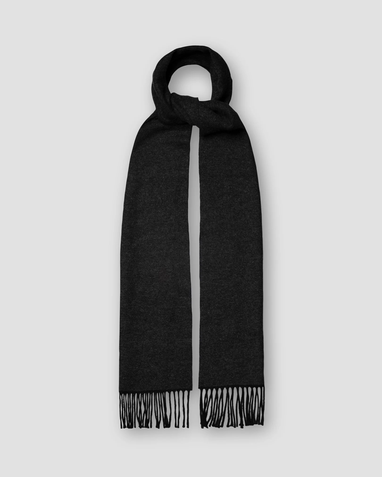 Eton - Navy Blue Solid Cashmere Scarf